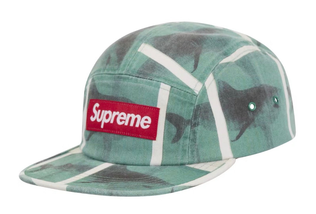 Size OS Supreme Damien Hirst Camp Hat “Shark” Brand New