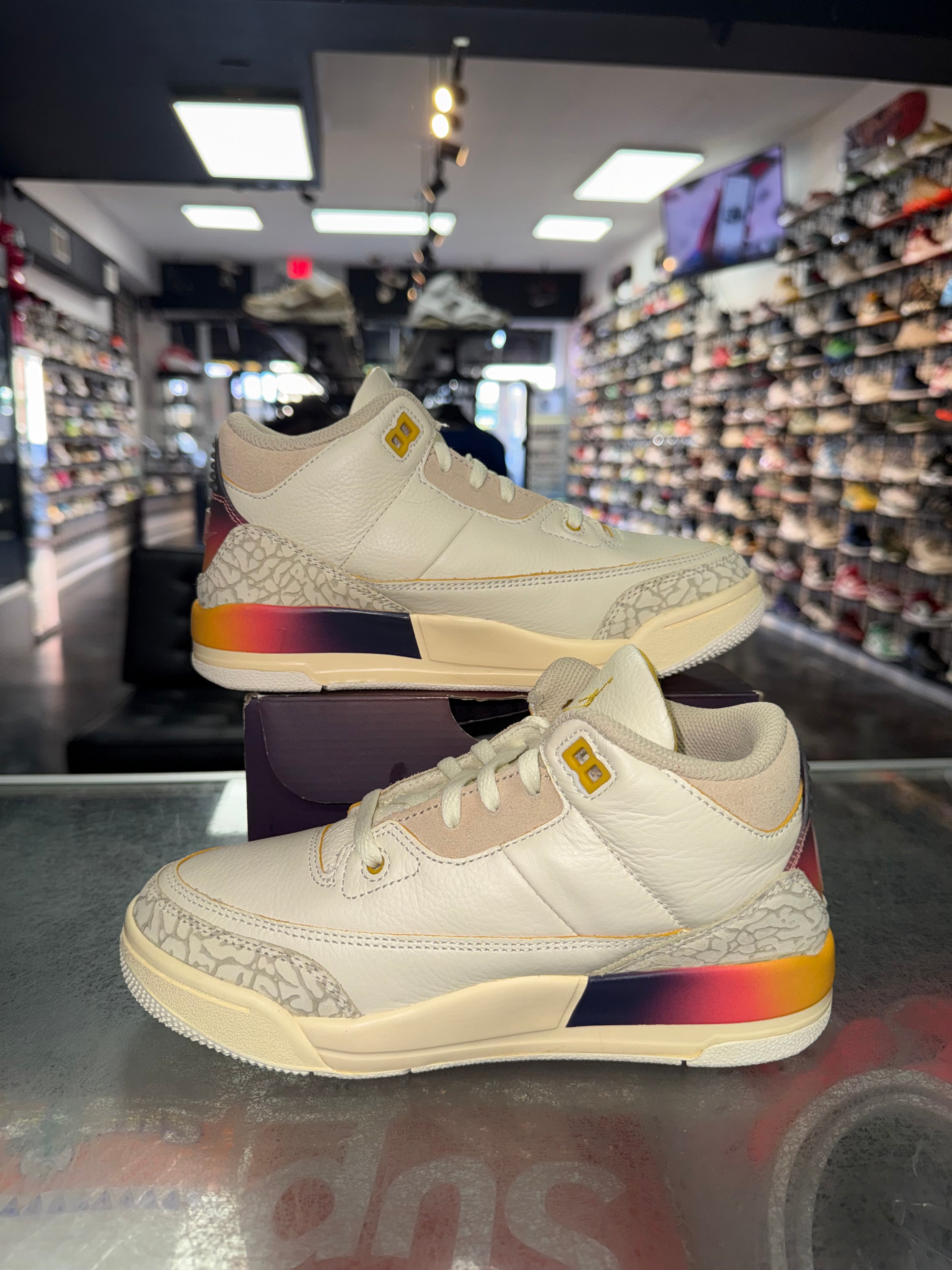 Size 3y Air Jordan 3 J Balvin "Medellin Sunset" (PS) Worn 1x