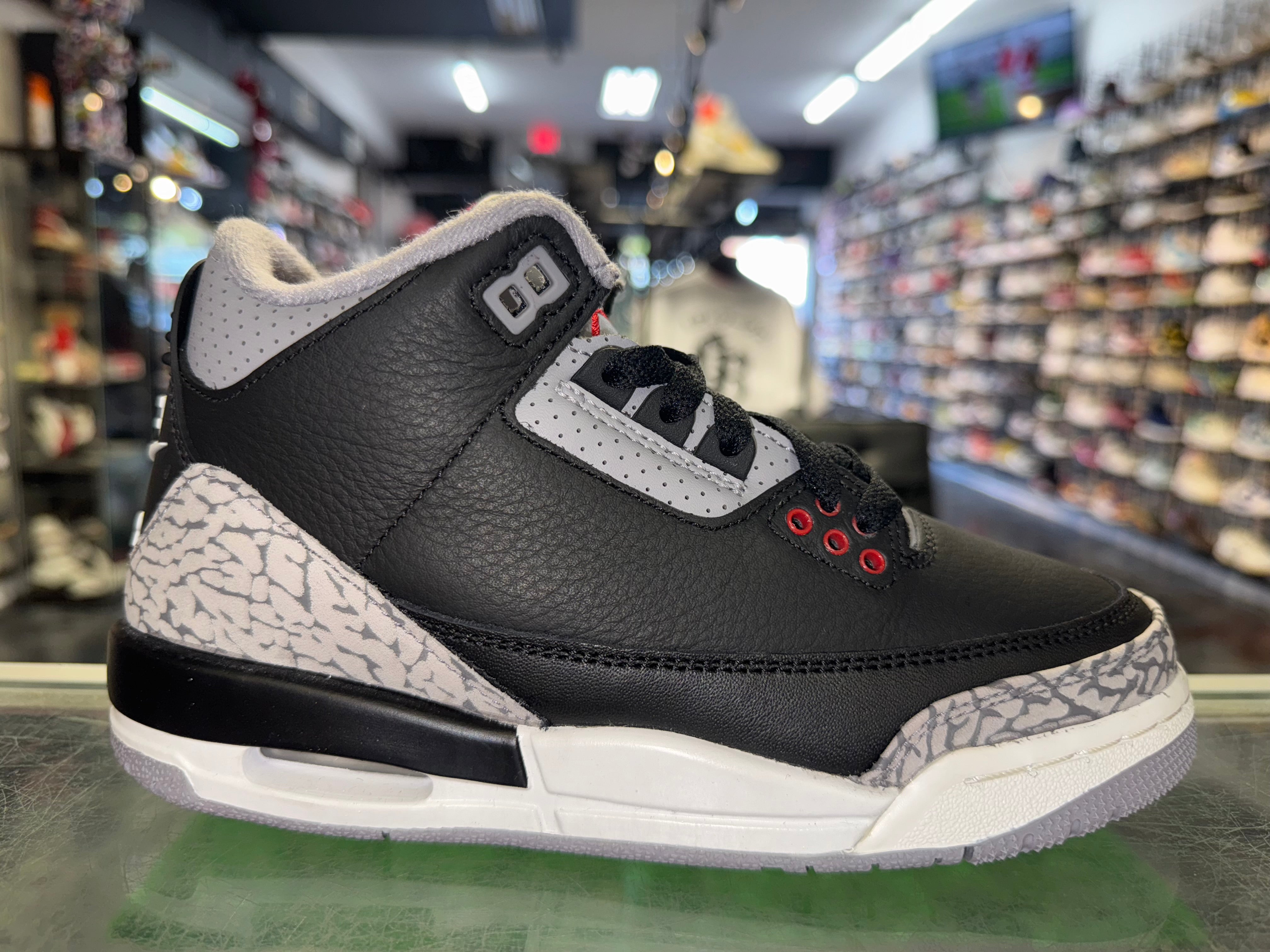Size 3.5y Air Jordan 3 "Black Cement" 2024 Brand New