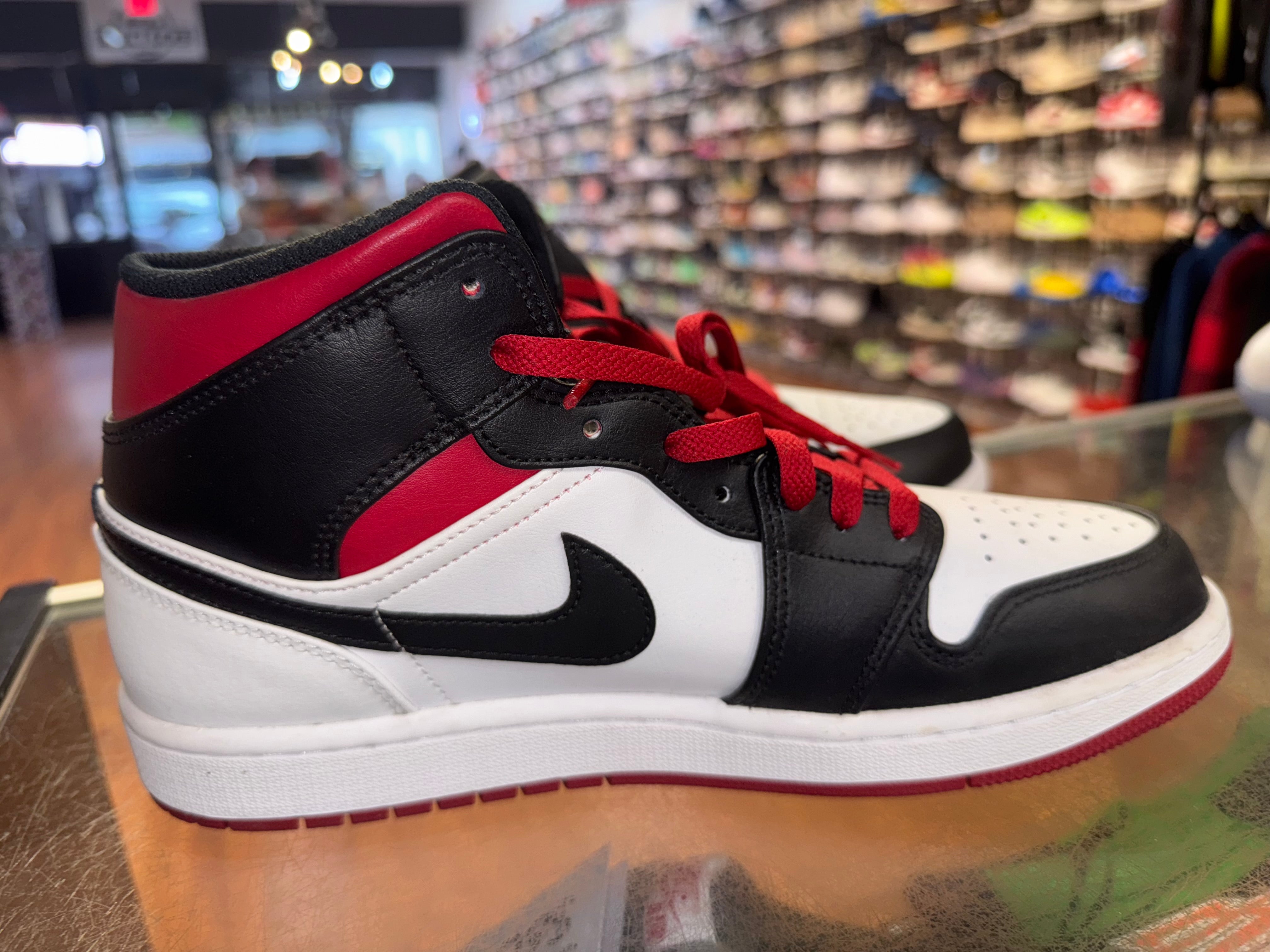 Size 9 Air Jordan 1 Mid “White Gym Red”
