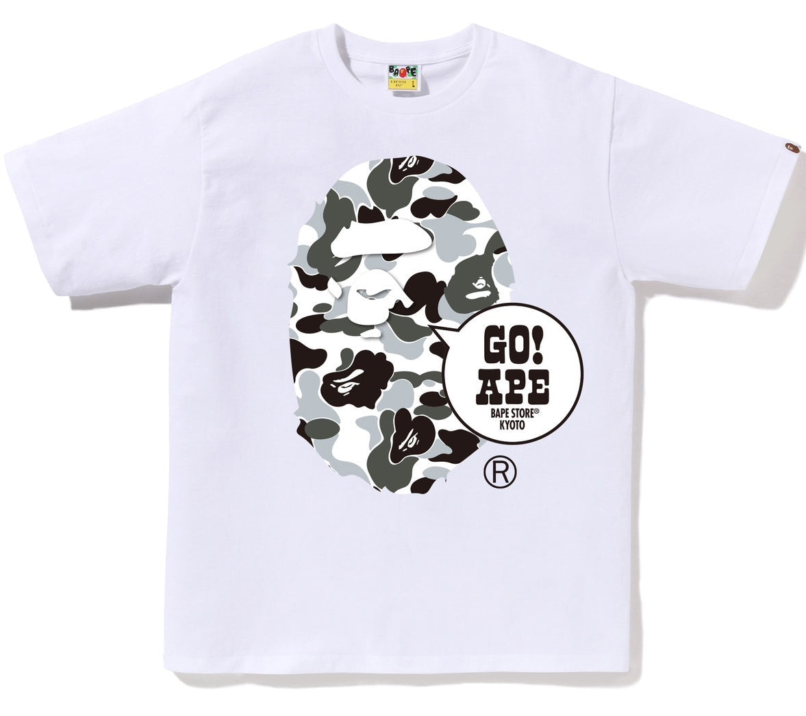 Size L Bape DSM Go Tee "White Camo" Brand New