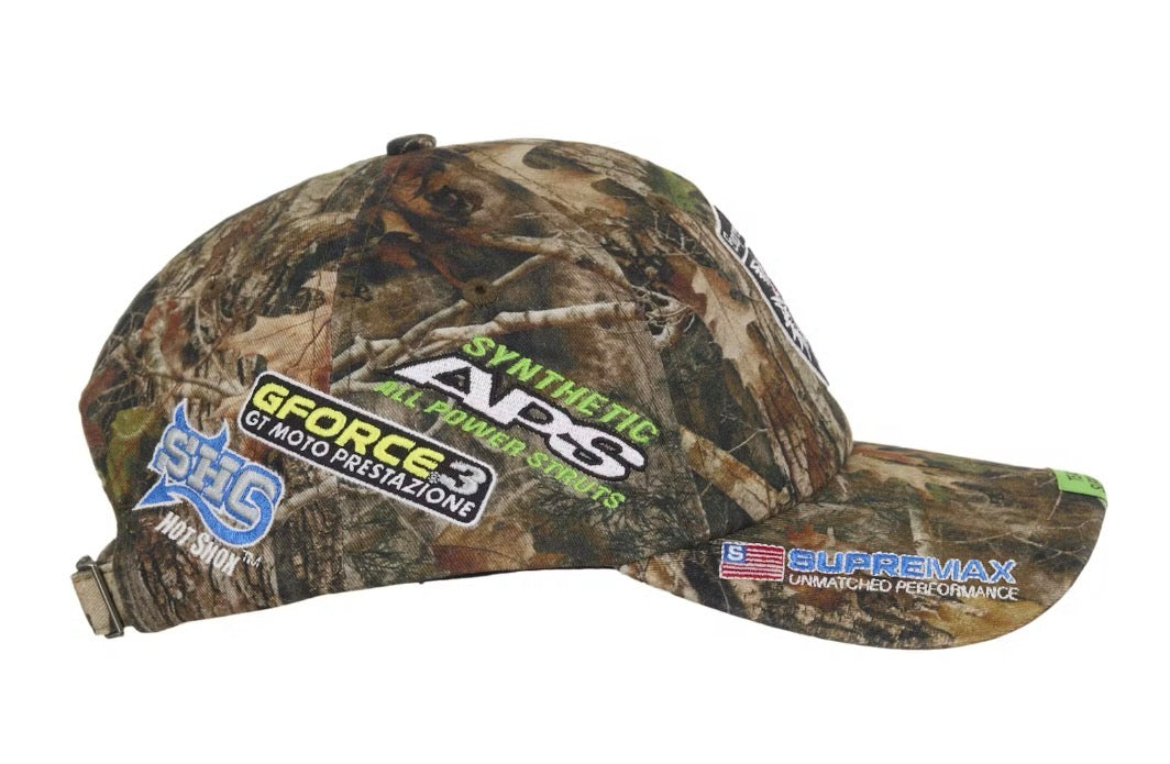 Size OS Supreme Racing Team 6 Panel Hat “Camo” Brand New