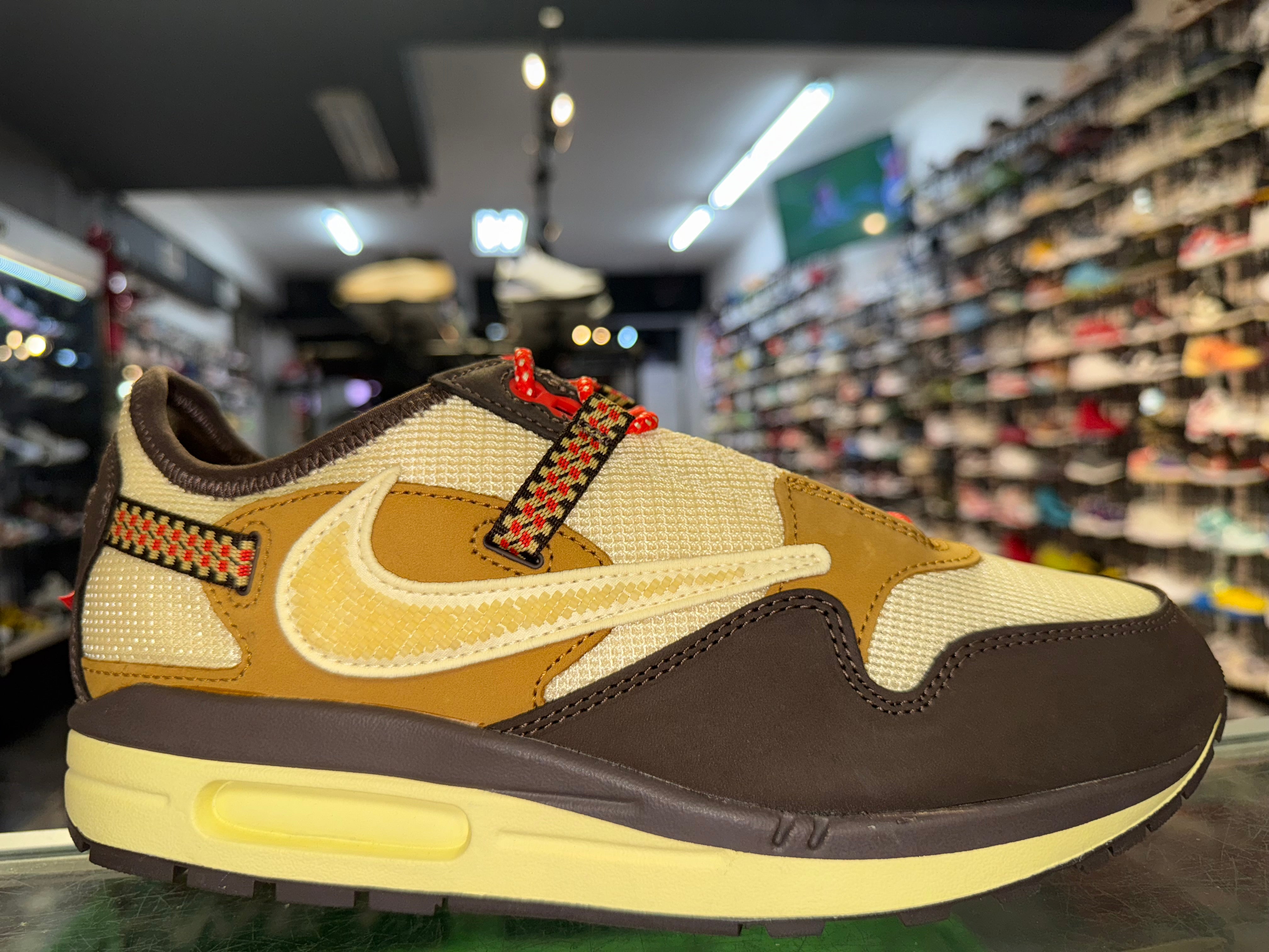 Size 9.5 Air Max 1 Travis Scott Cactus Jack "Baroque Brown" Brand New