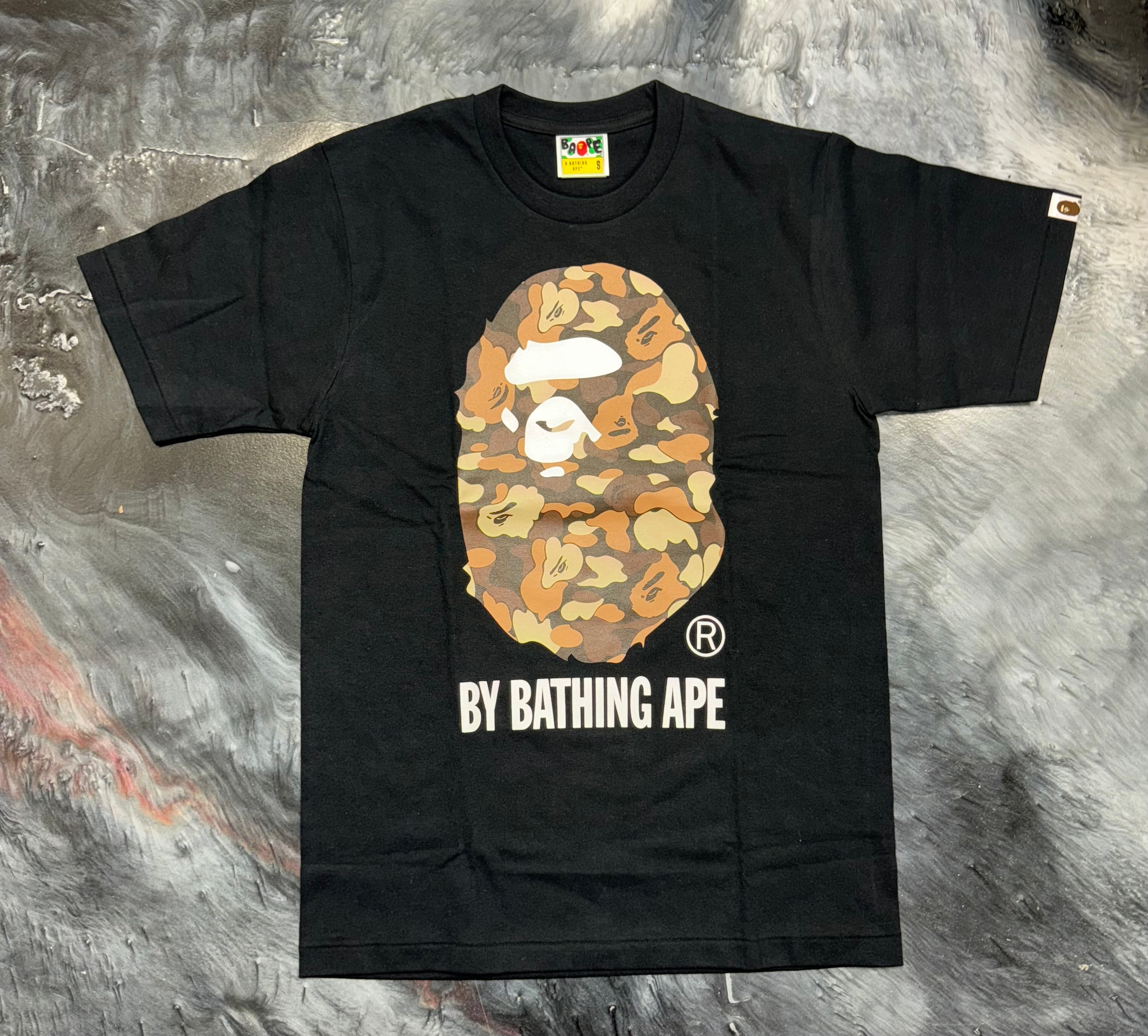 Size S Bape Think Logo Tee "Desert Camo" Brand New