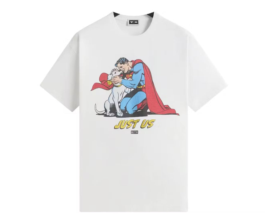 Size XL Kith Superman Just Us Tee “White”