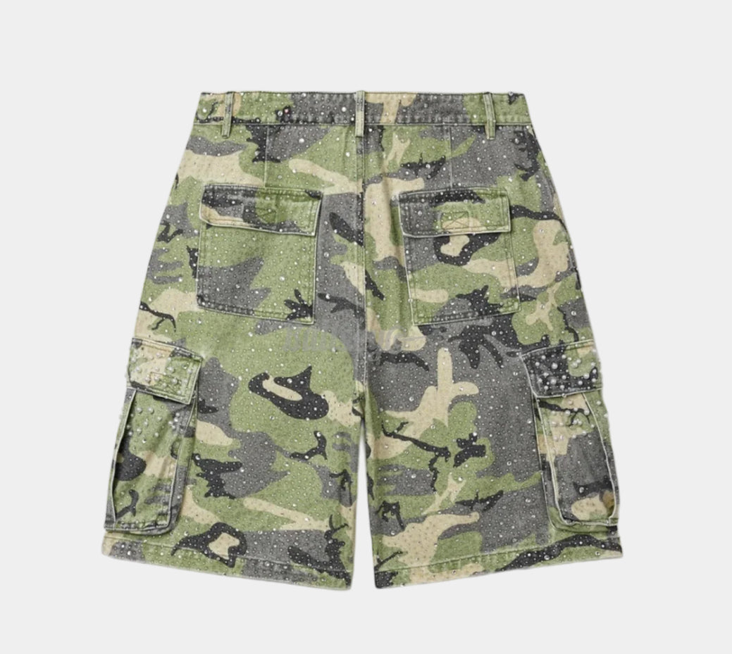 Size 30 (Fits 32-34) Vale Sports Division Cargo Shorts “Camo” Brand New