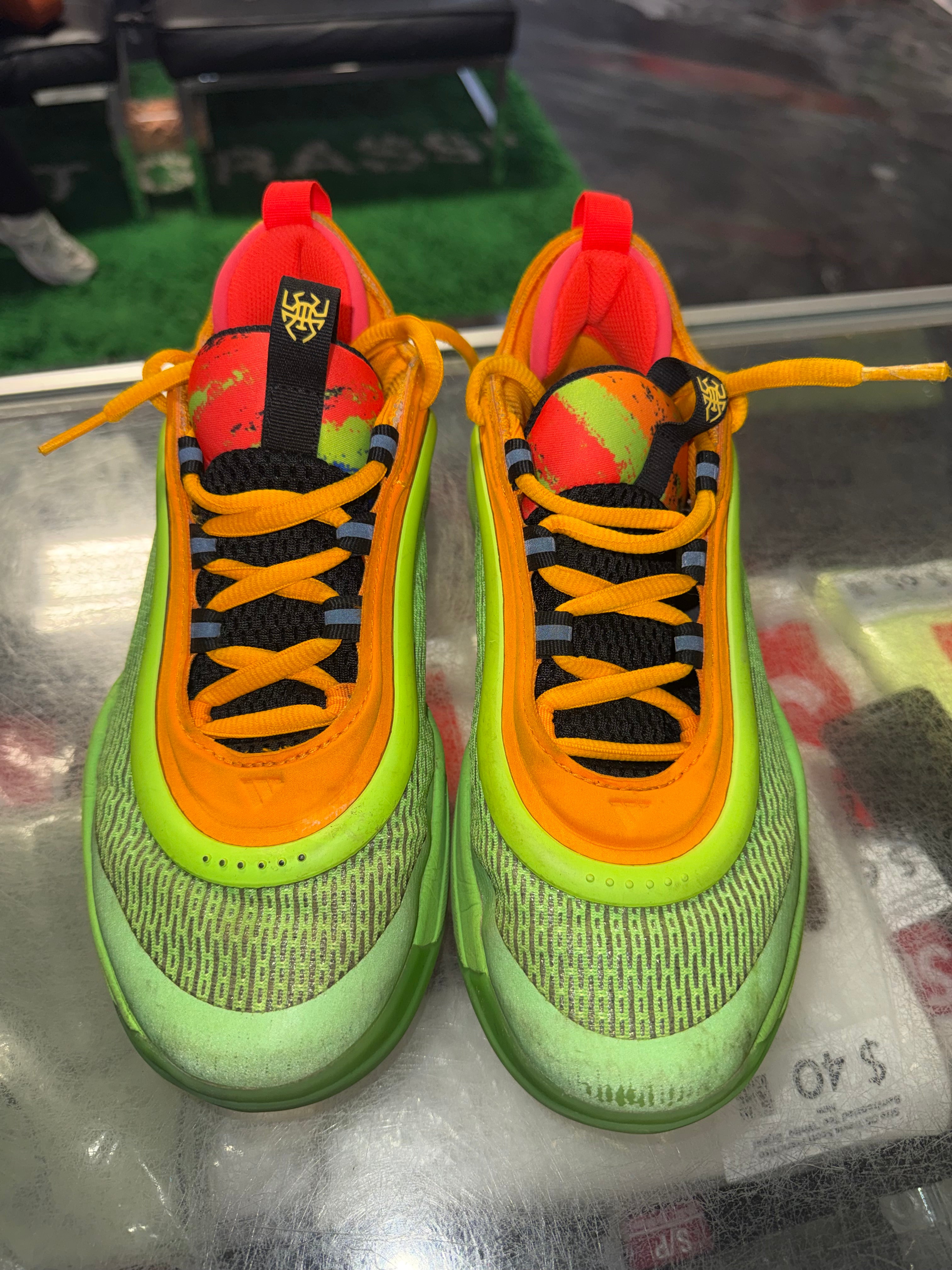 Size 6y Adidas DON Green Yellow - NB