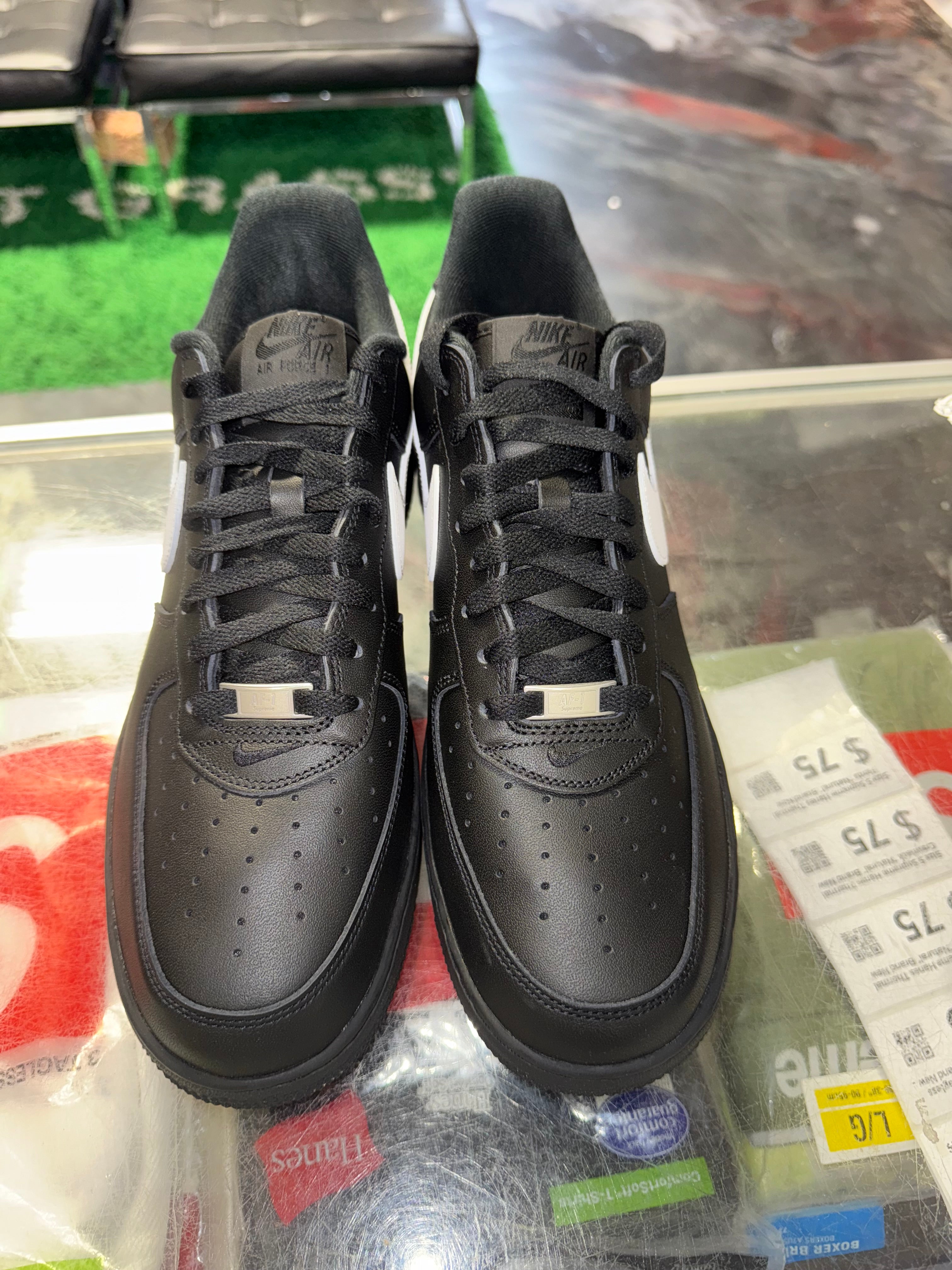 Size 11.5 Air Force 1 Supreme “Black/White” Brand New