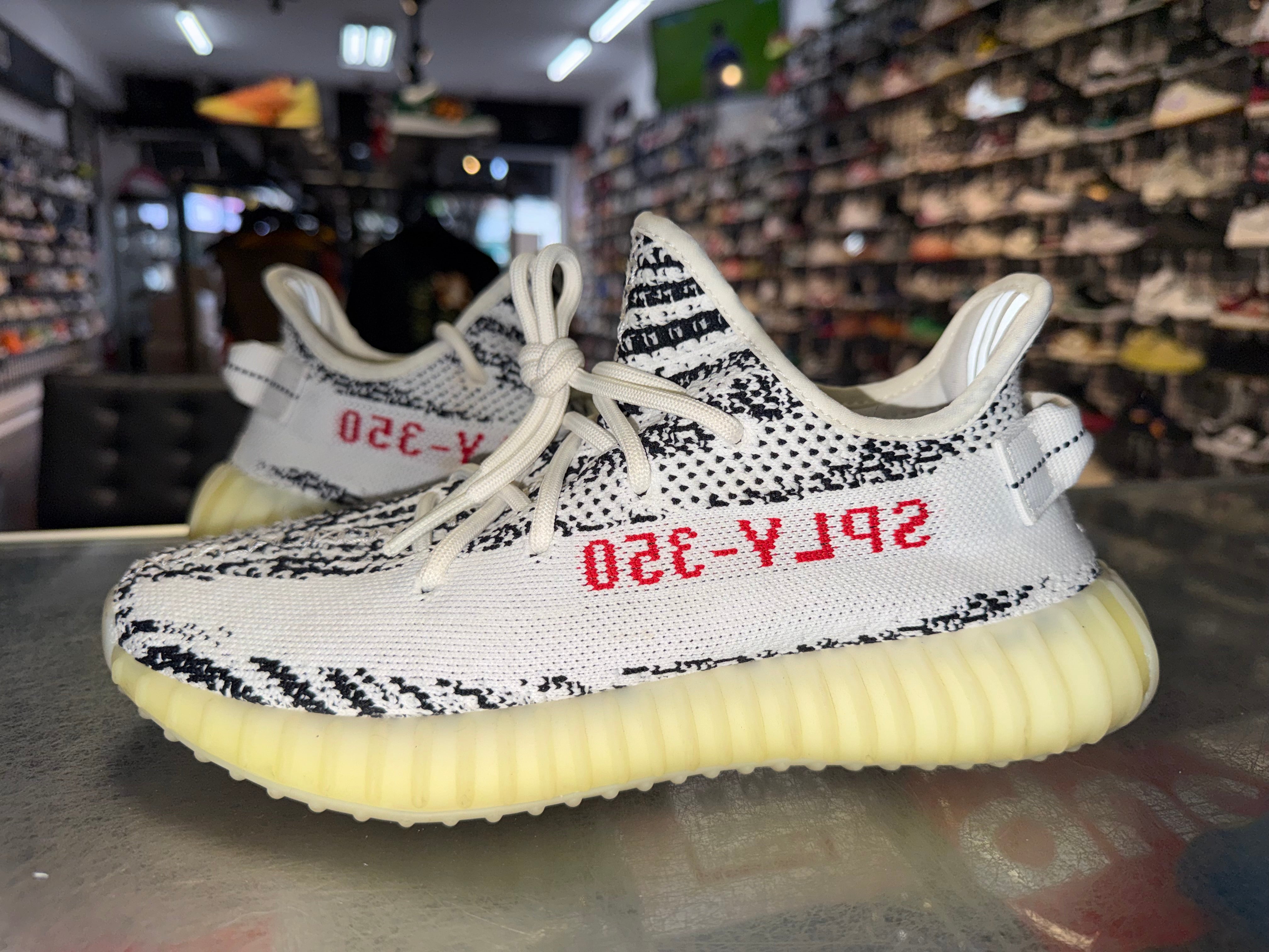 Size 7 Yeezy Boost 350 V2 "Zebra"