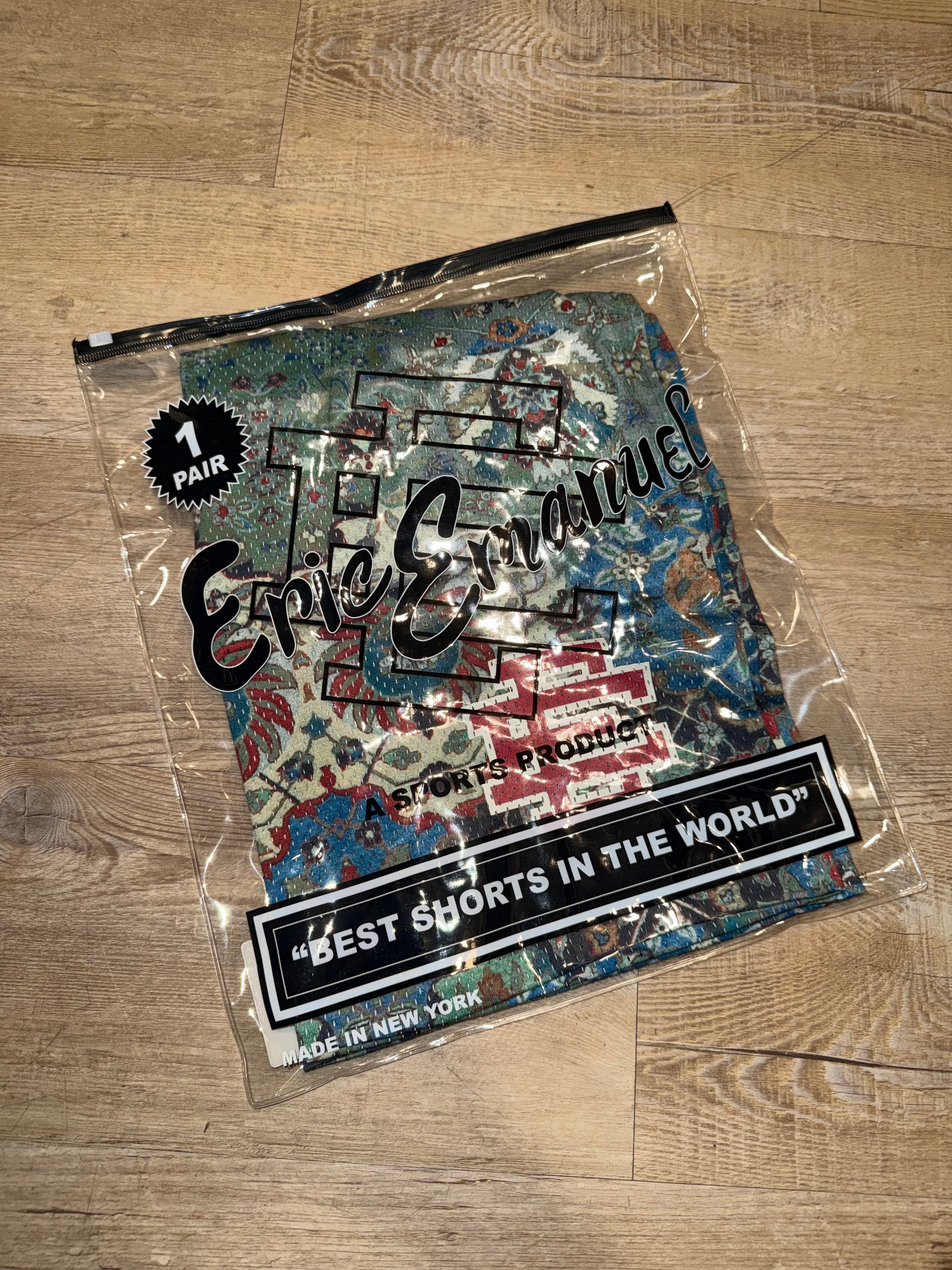 Size M Eric Emanuel EE Shorts “Wallpaper Red” Brand New