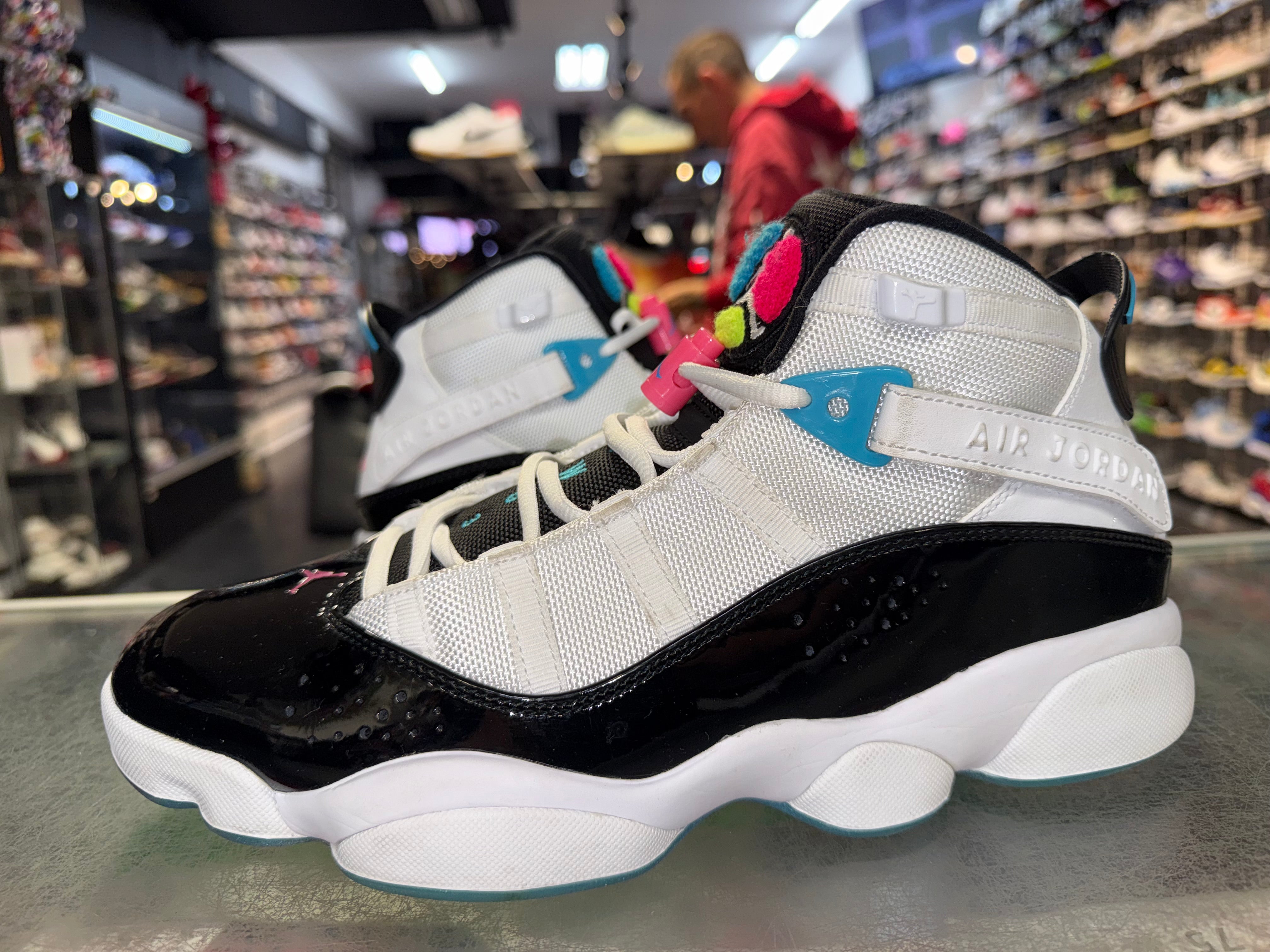 Size 9.5 Air Jordan 6 Rings "South Beach"