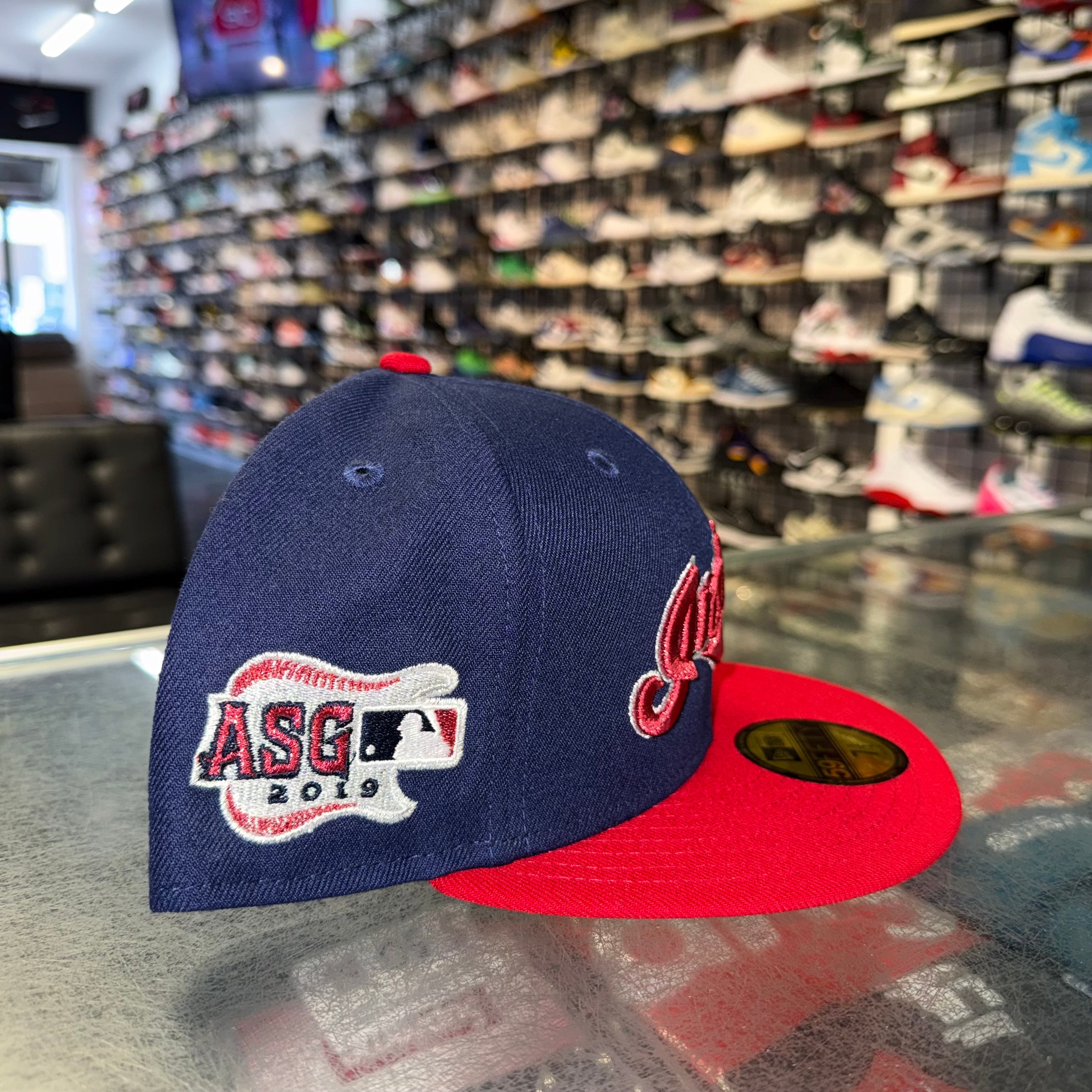 Size 7 1/2 New Era Fitted Hat “Indians Blue” Brand New