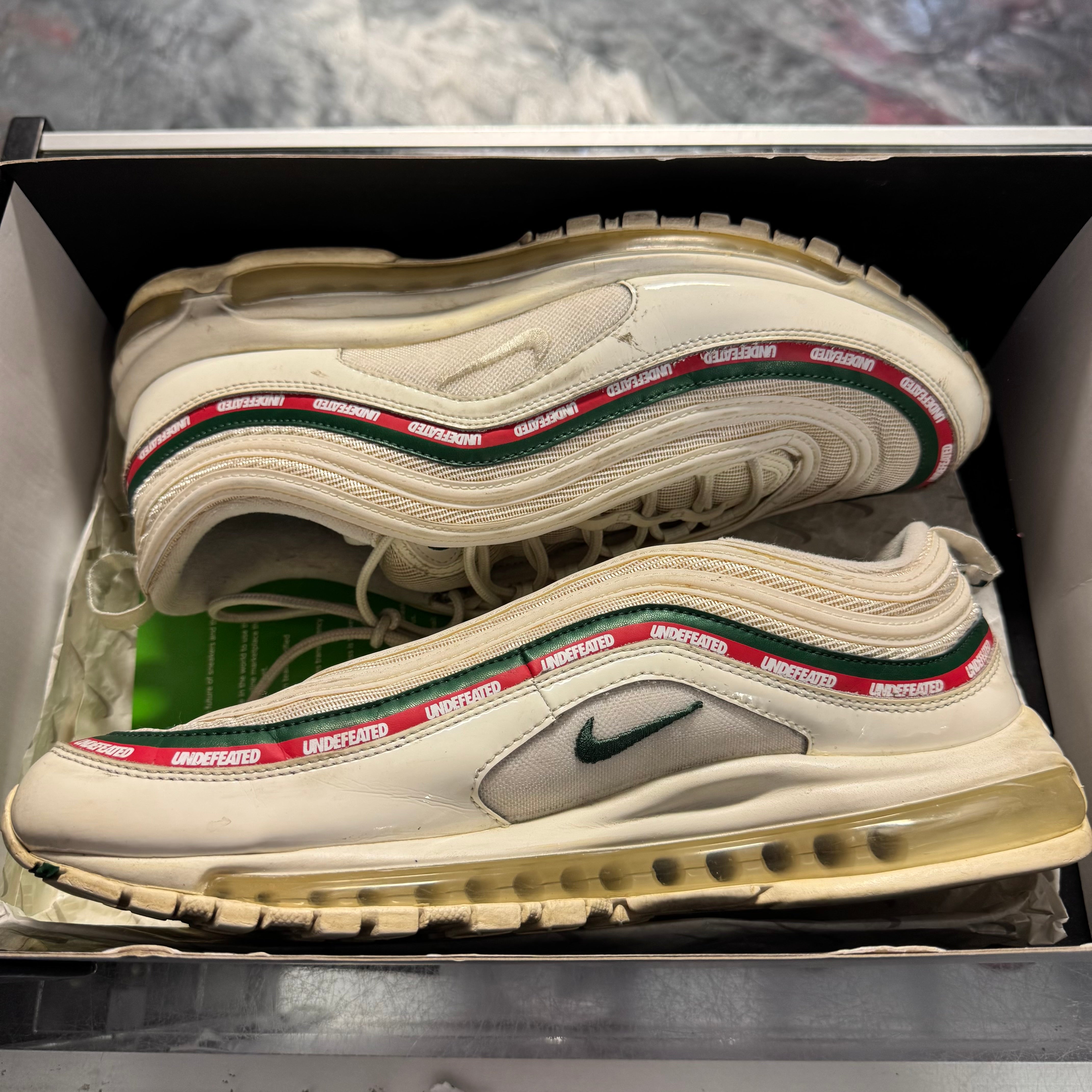 Size 13 Air Max 97 Undefeated "White"