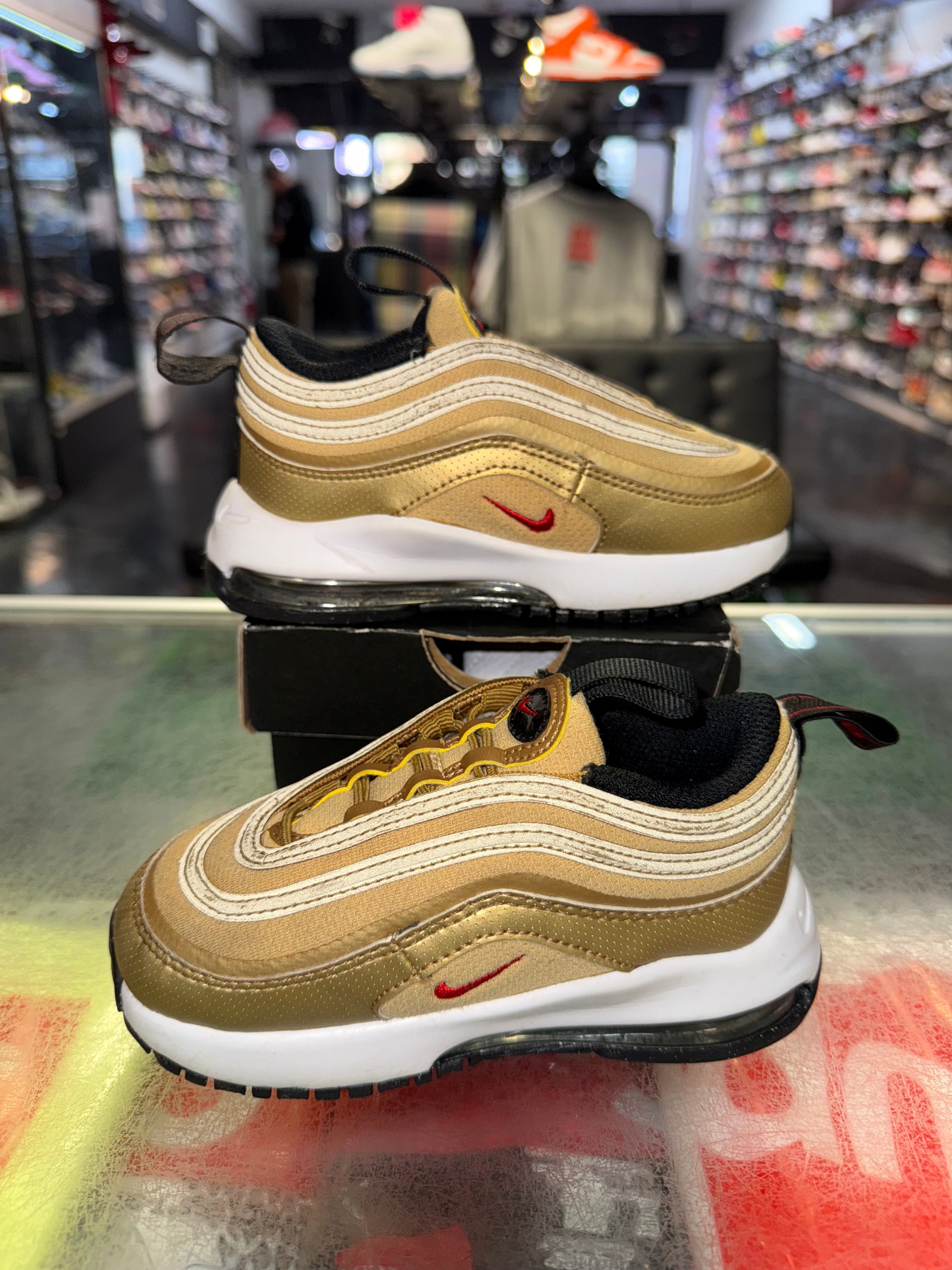 Size 8c Air Max 97 "Metallic Gold" (TD)