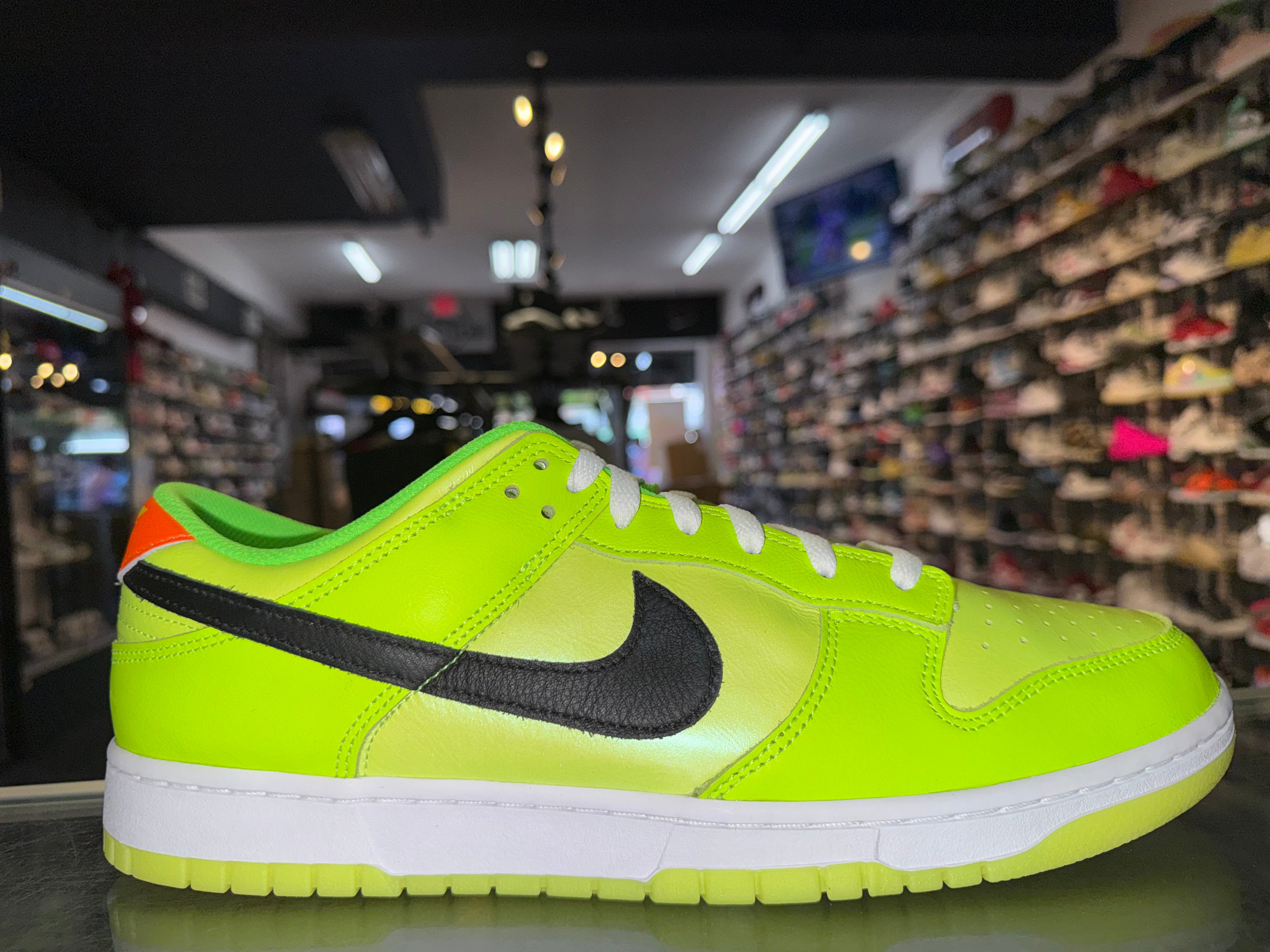 Size 13 Dunk Low "Splash Volt" Worn 1x