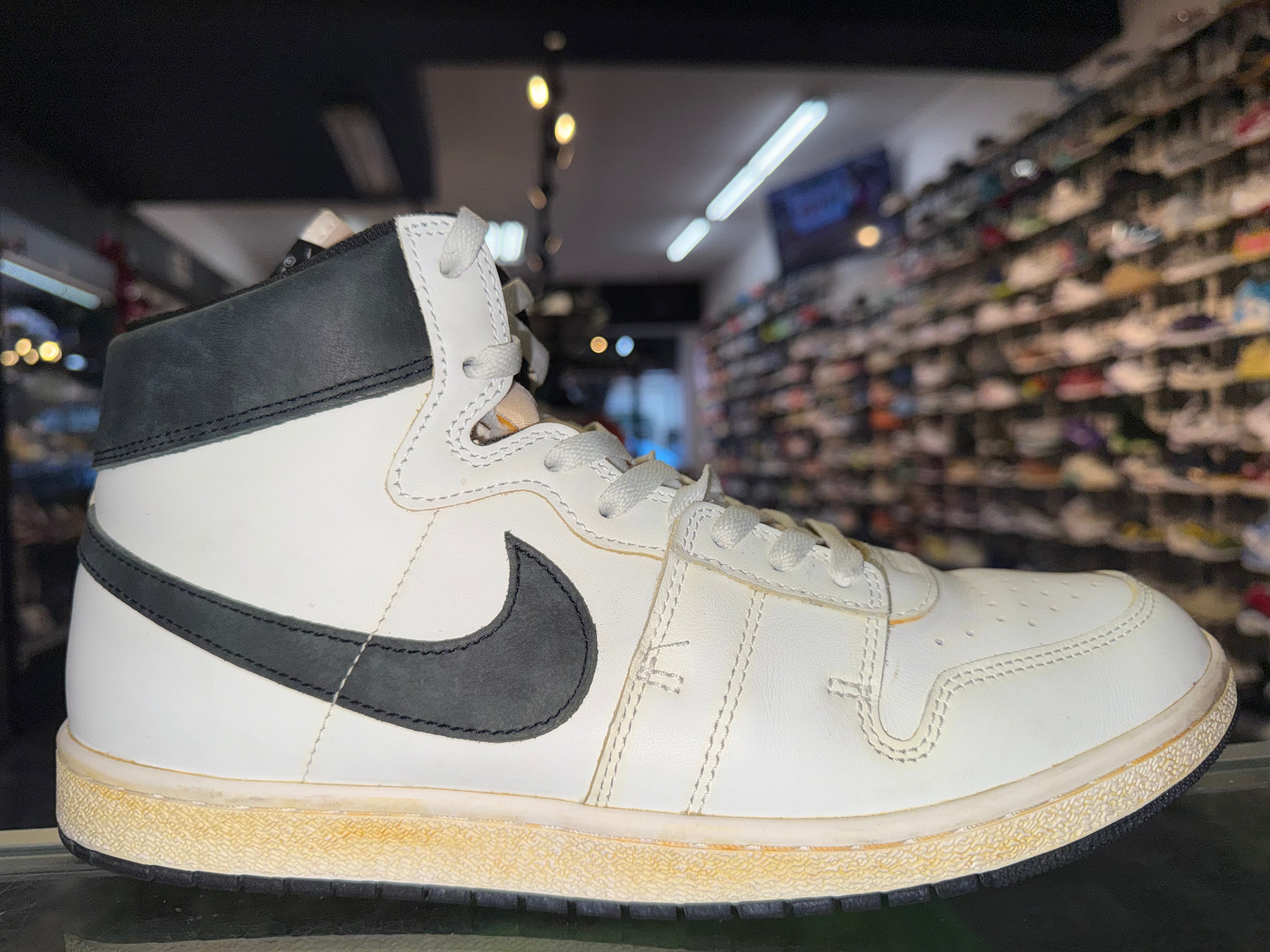 Size 12 Jordan Air Ship A Ma Maniere "White Black"