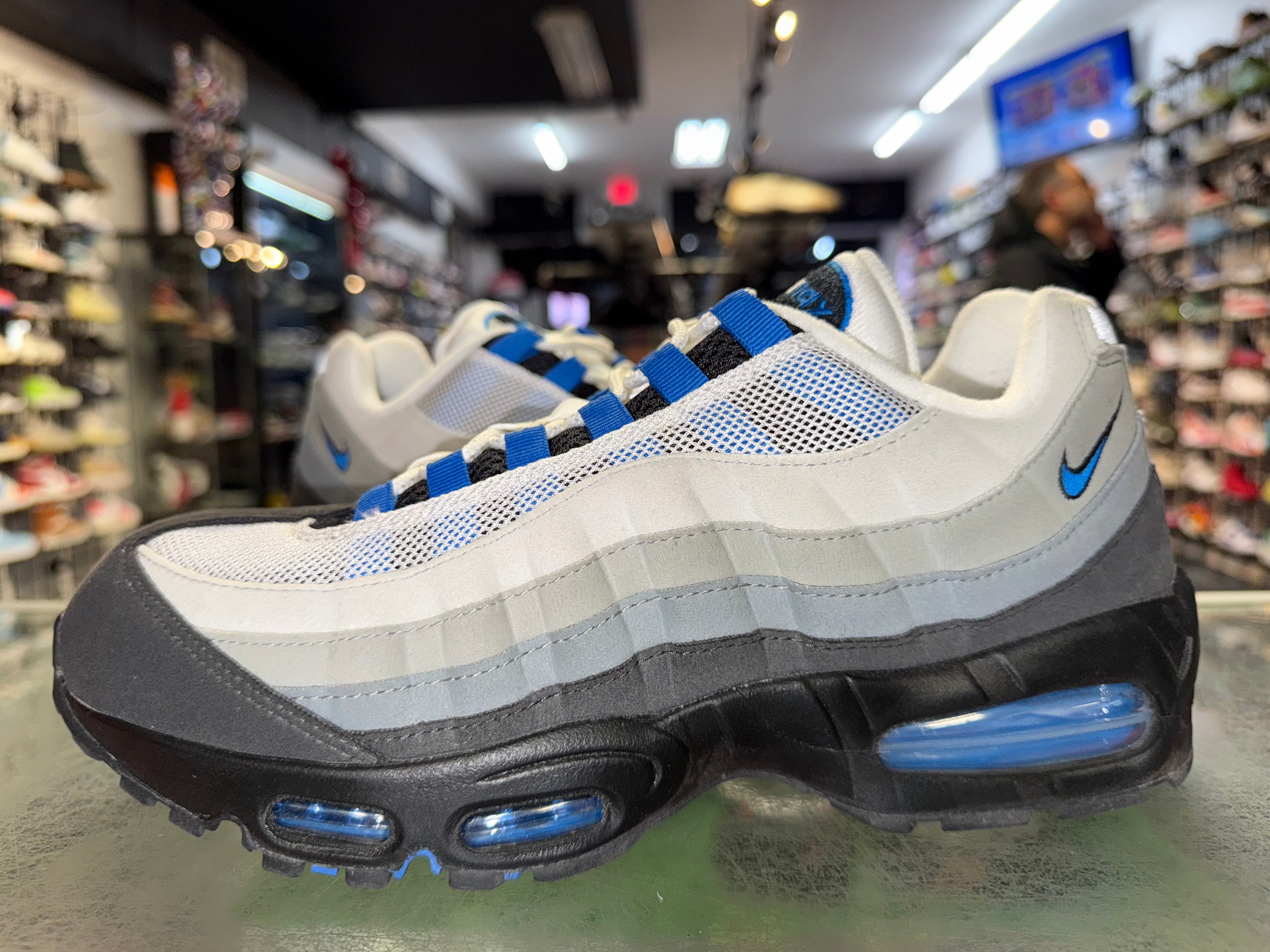 Size 10 Air Max 95 OG Big Bubble "Blue Spark"