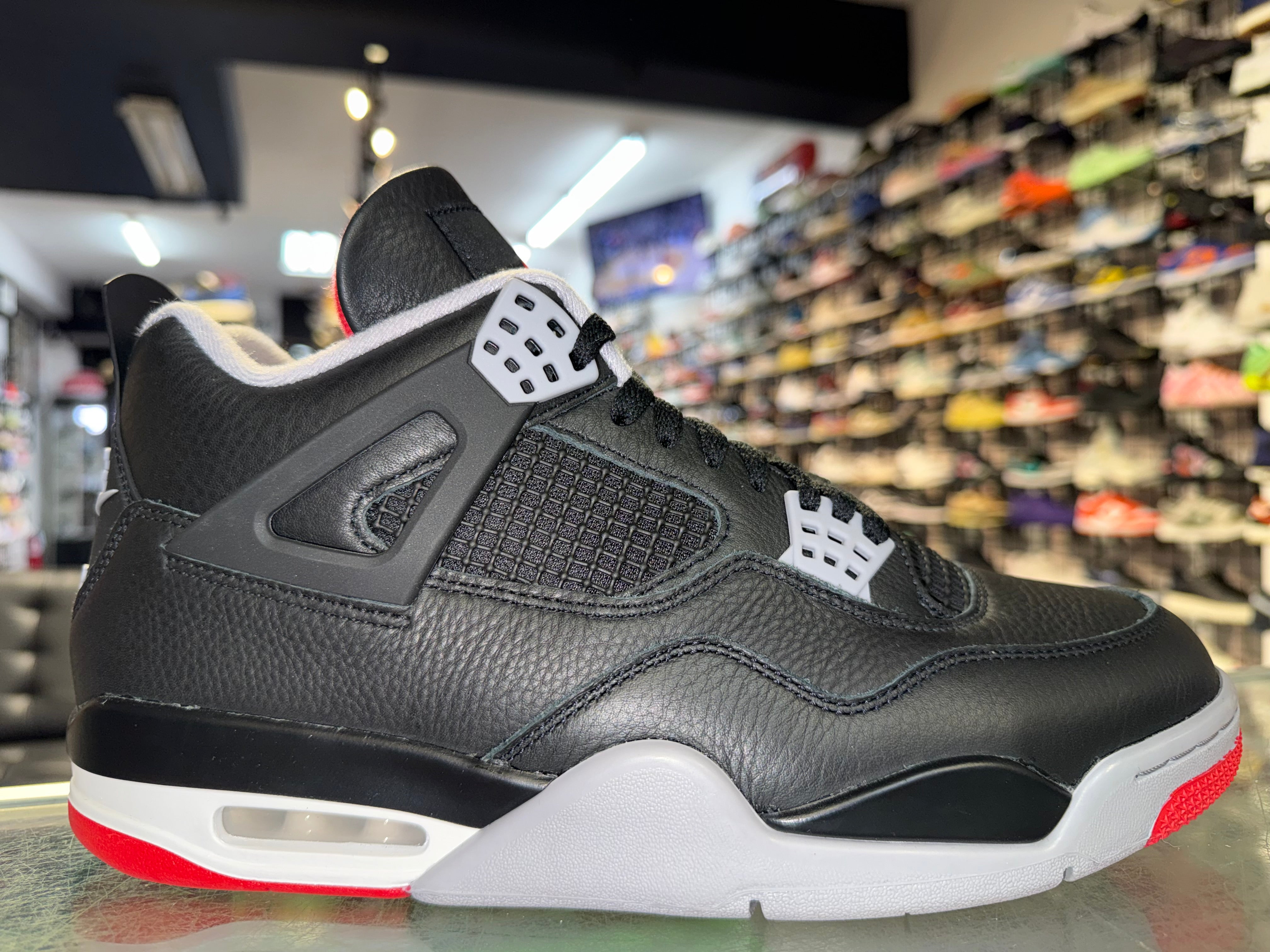 Size 10.5 Air Jordan 4 "Bred Reimagined"