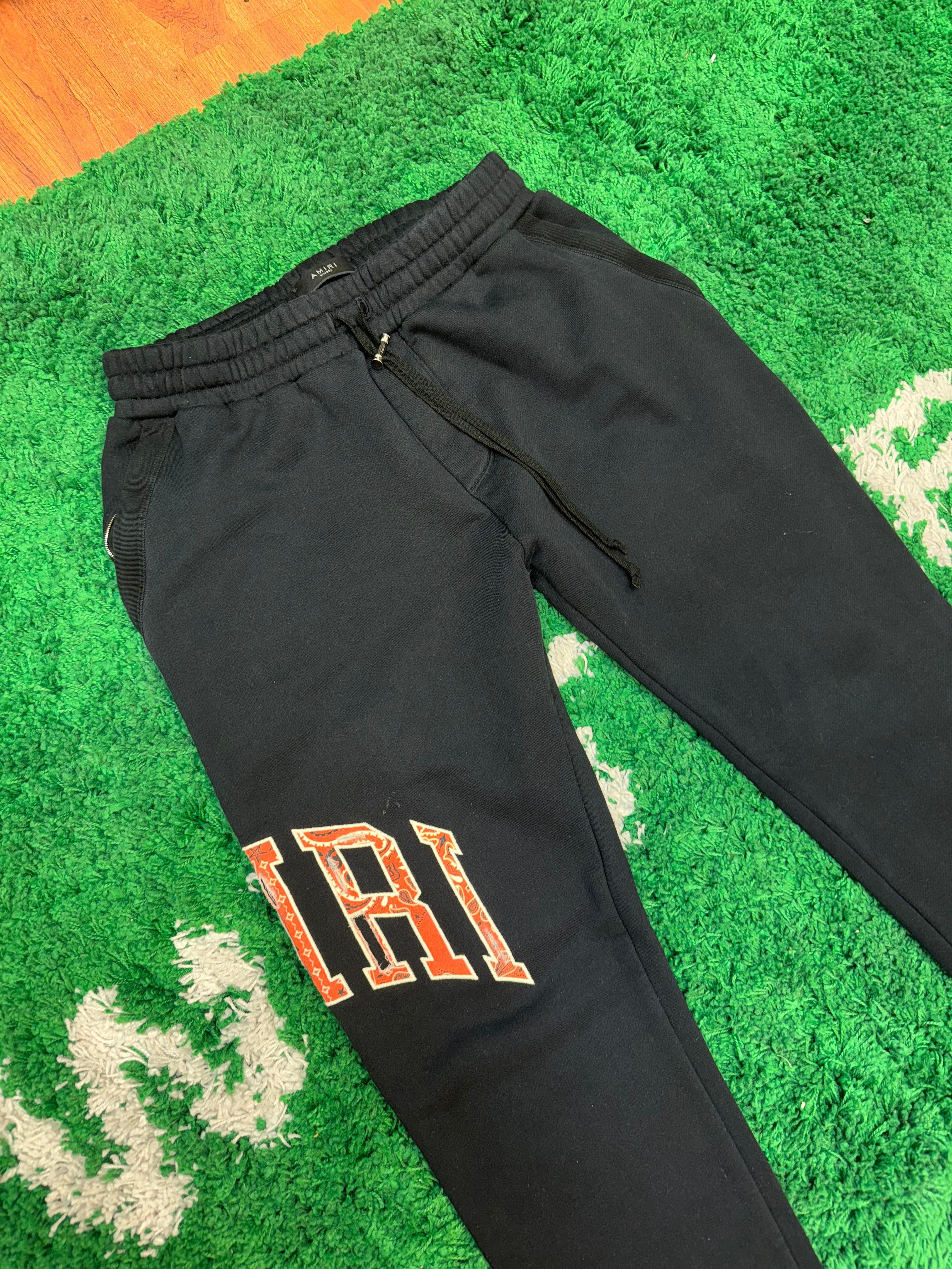 Size XL Amiri Bandana Sweatpants “Orange”