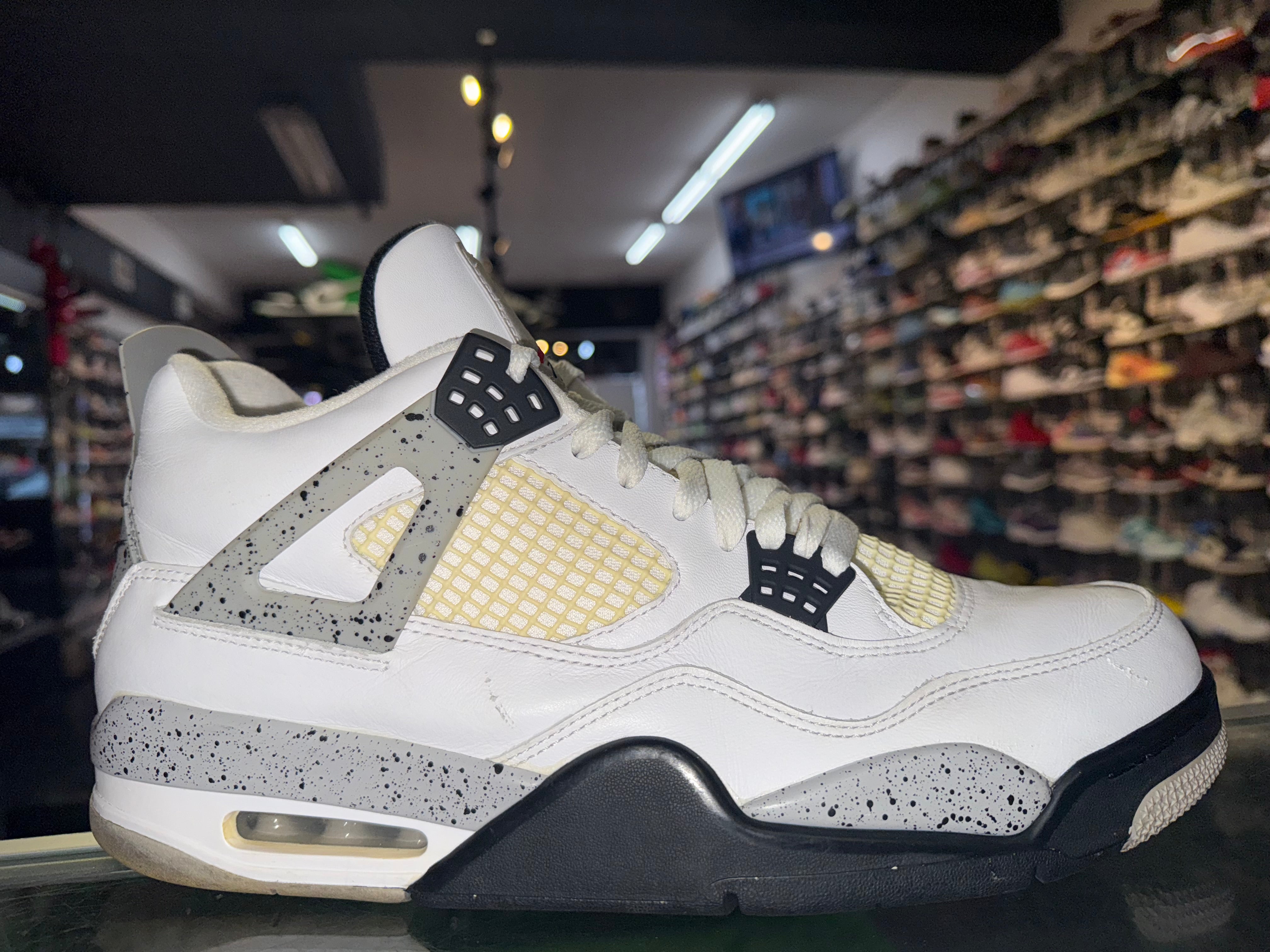 Size 12 Air Jordan 4 "White Cement" 2016