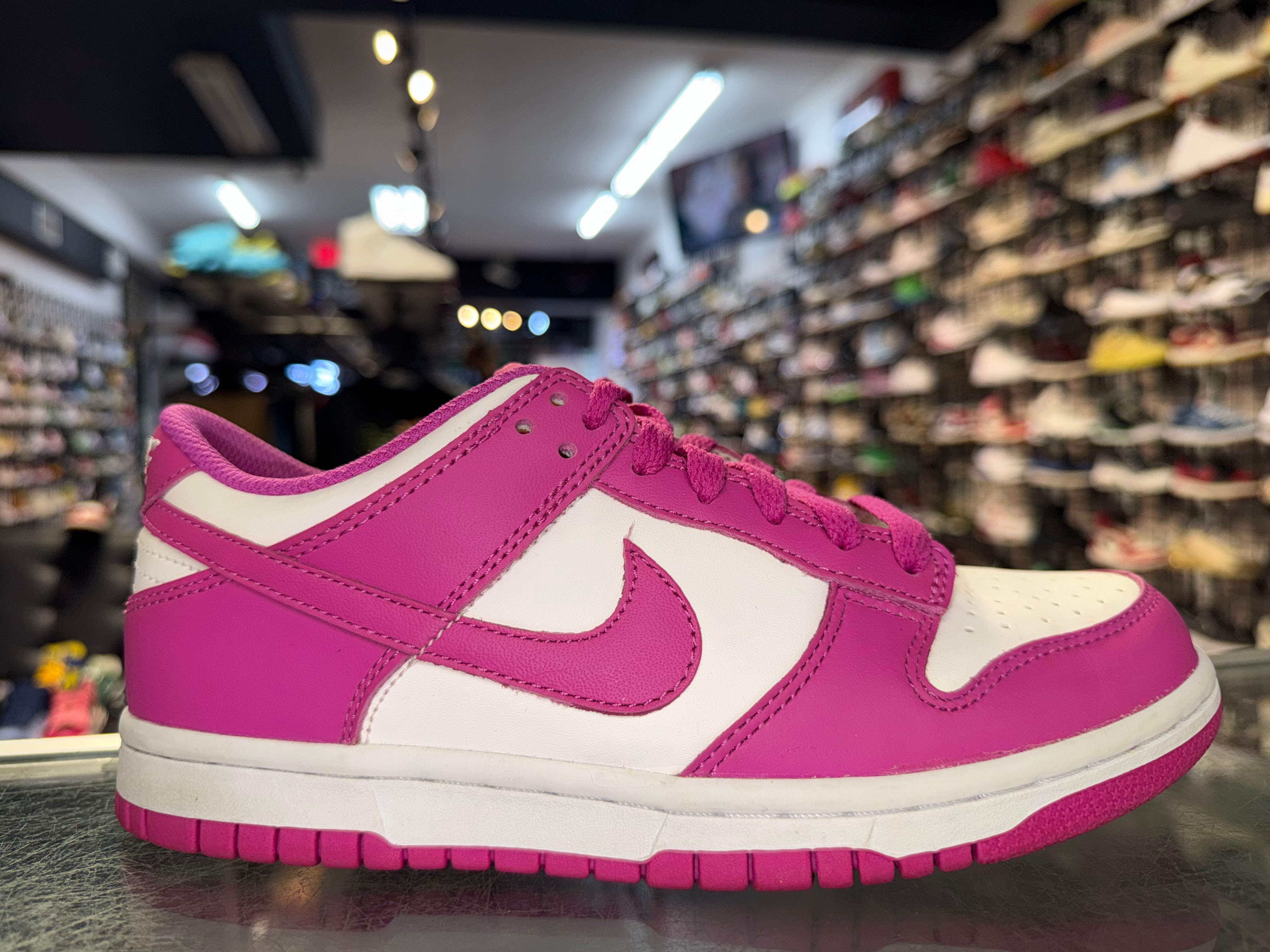 Size 4.5y Dunk Low "Active Fuschia"