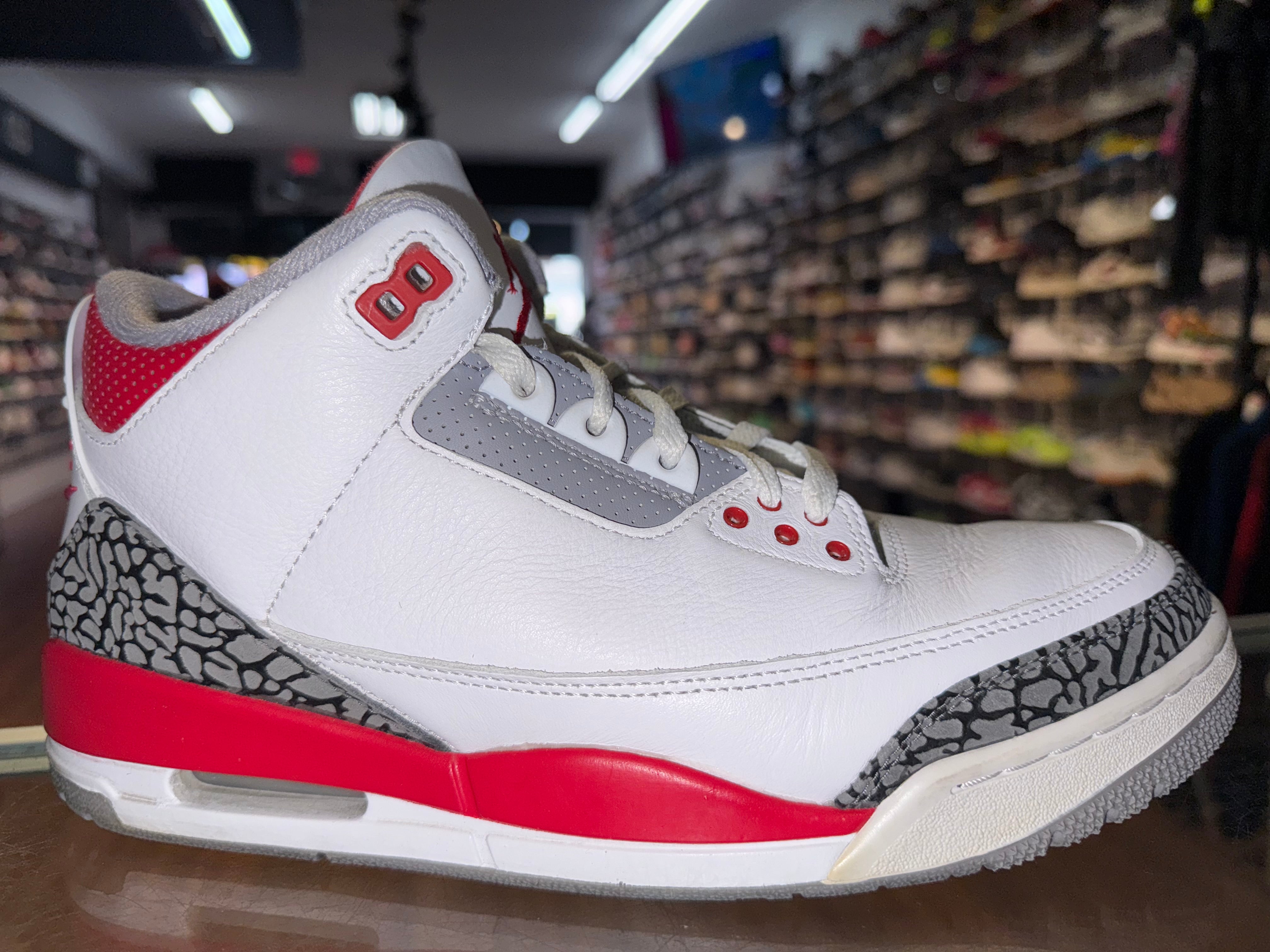 Size 9.5 Air Jordan 3 "Fire Red"