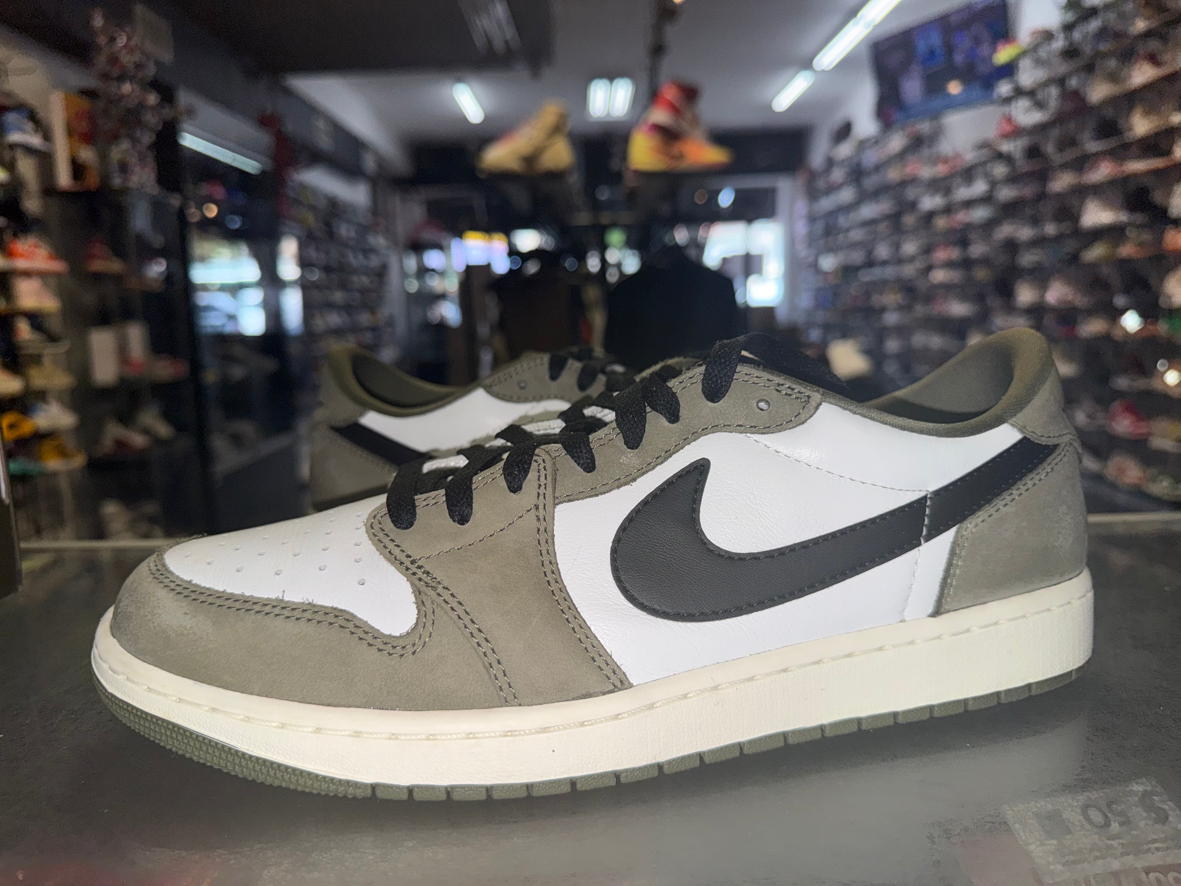 Size 12 Air Jordan 1 Low "Medium Olive"