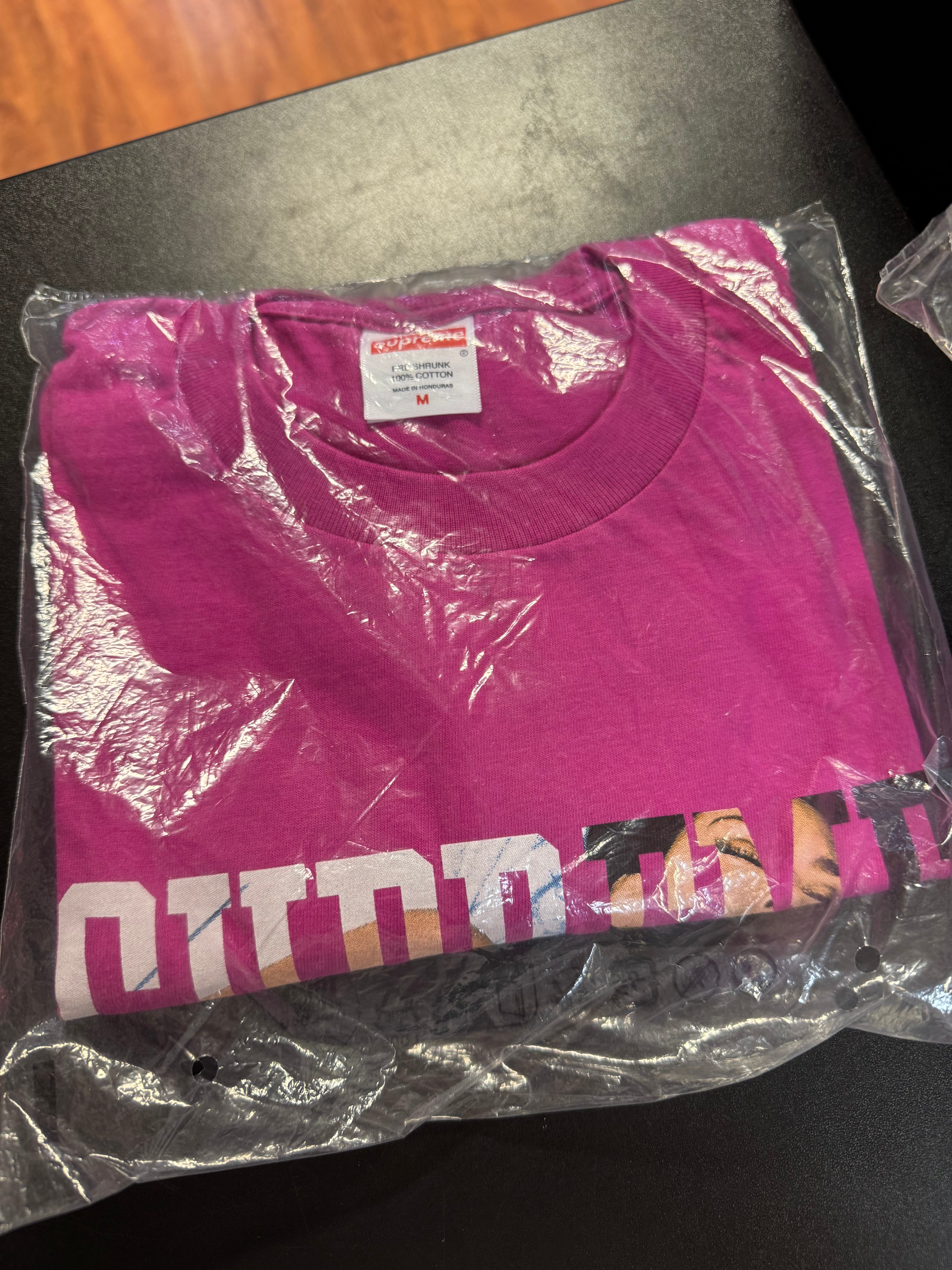 Size M Supreme Collegiate Tee “Magenta” Brand New