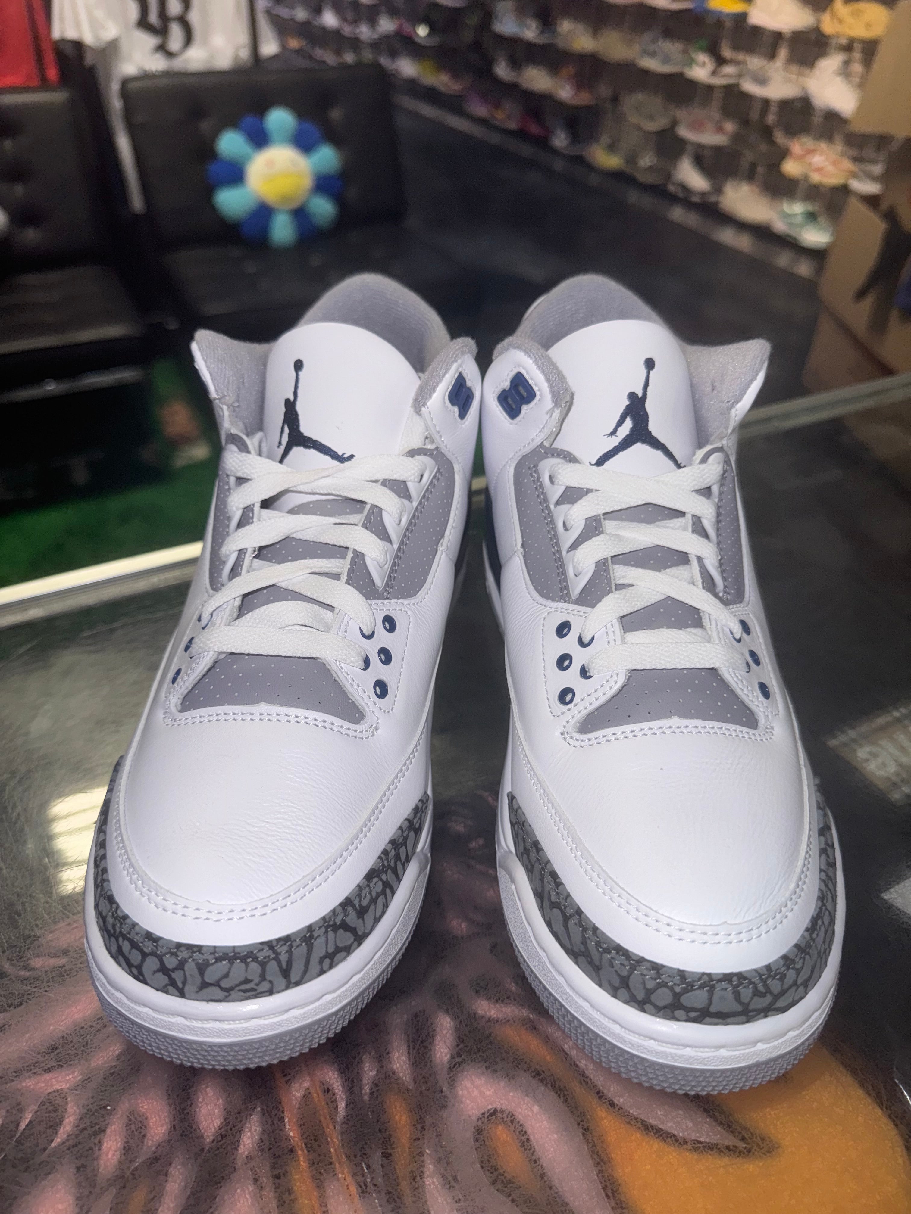 Size 8 Air Jordan 3 "Midnight Navy" Brand New