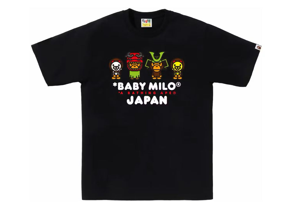 Size M Bape Japan Baby Milo Tee "Black" Brand New