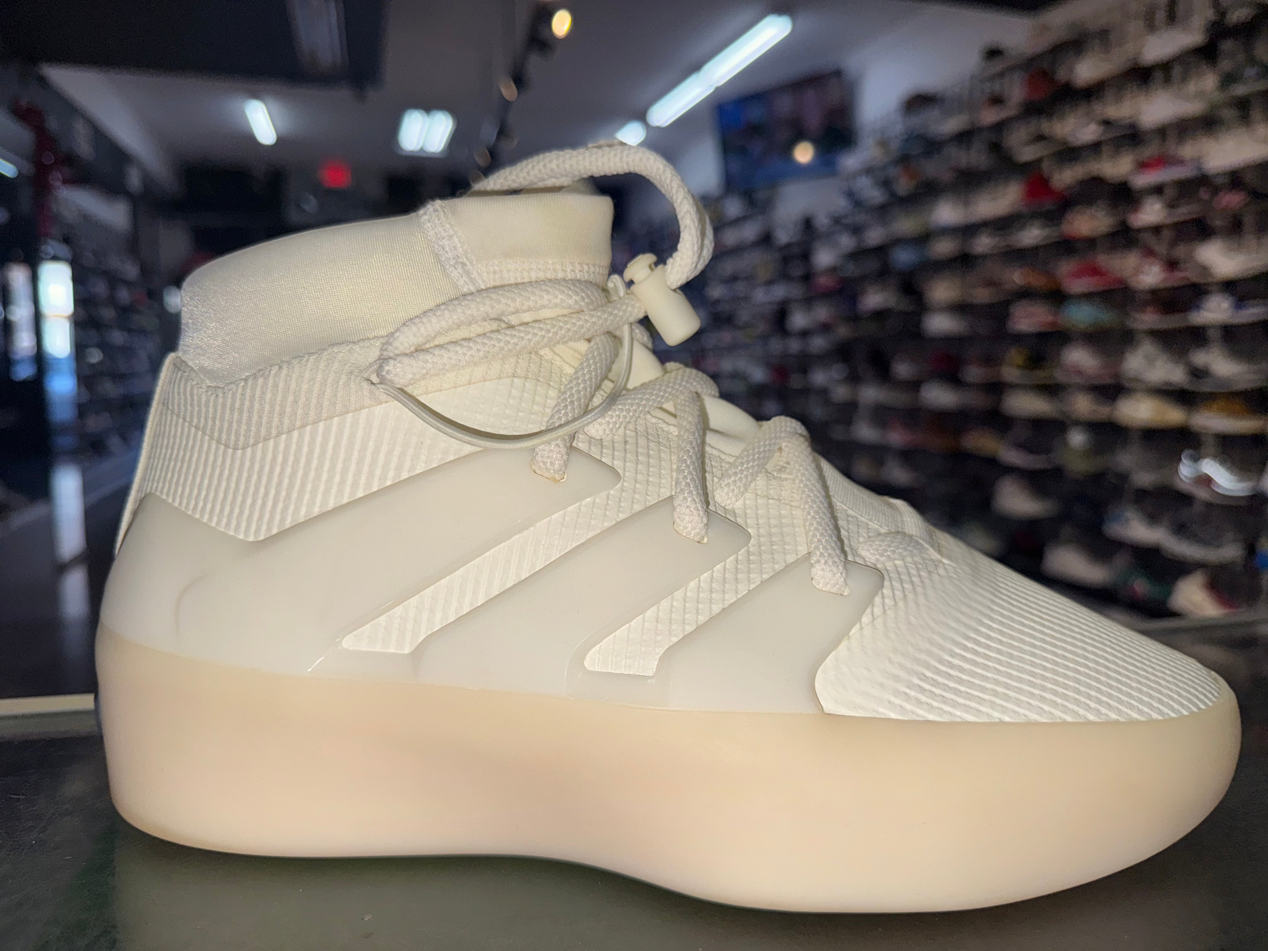Size 9.5 Adidas Fear of God Athletics Basketball "Triple White"