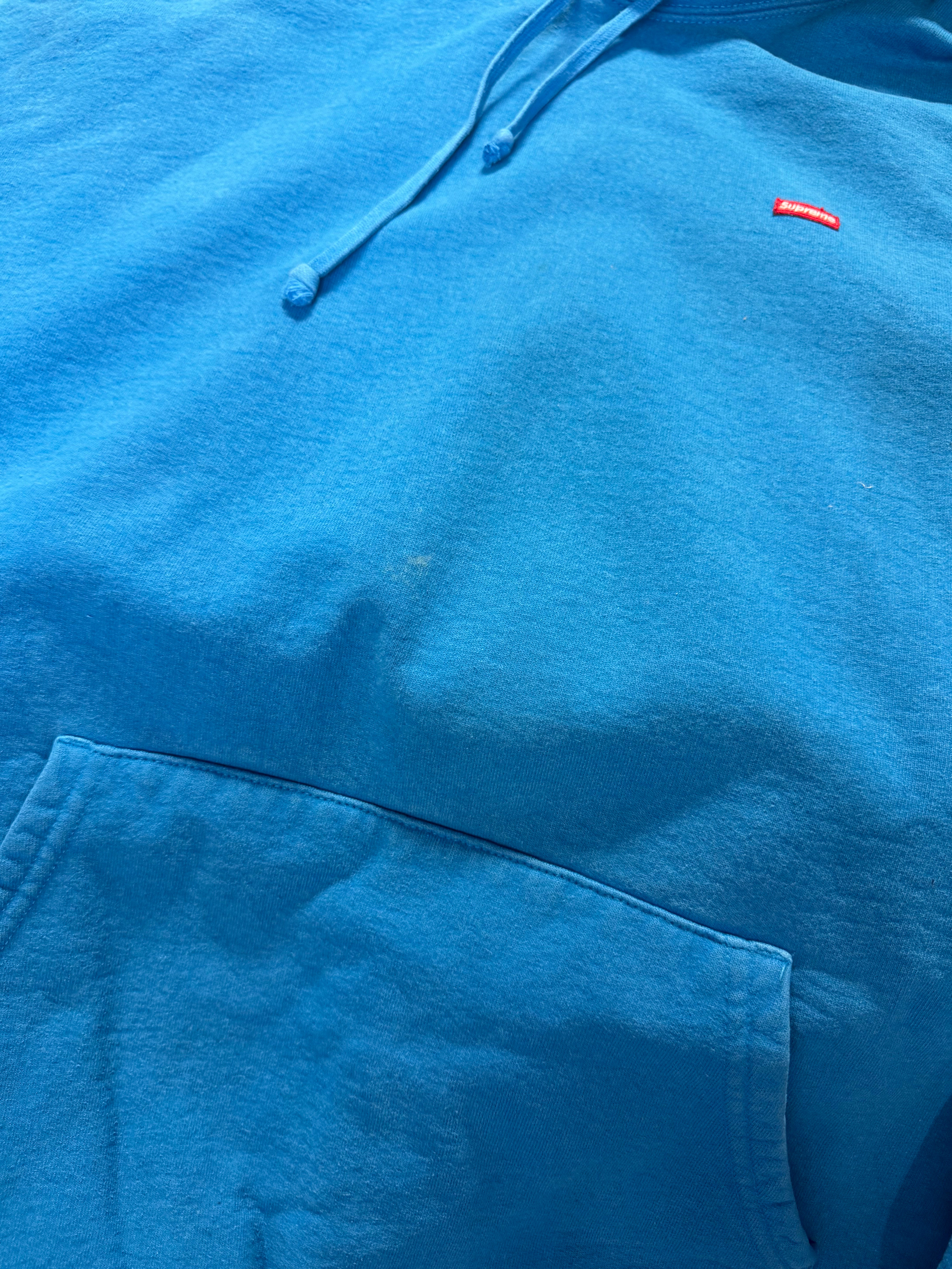 Size XXL Supreme Small Box Logo Hoodie “Bright Blue” – Direct Kicks