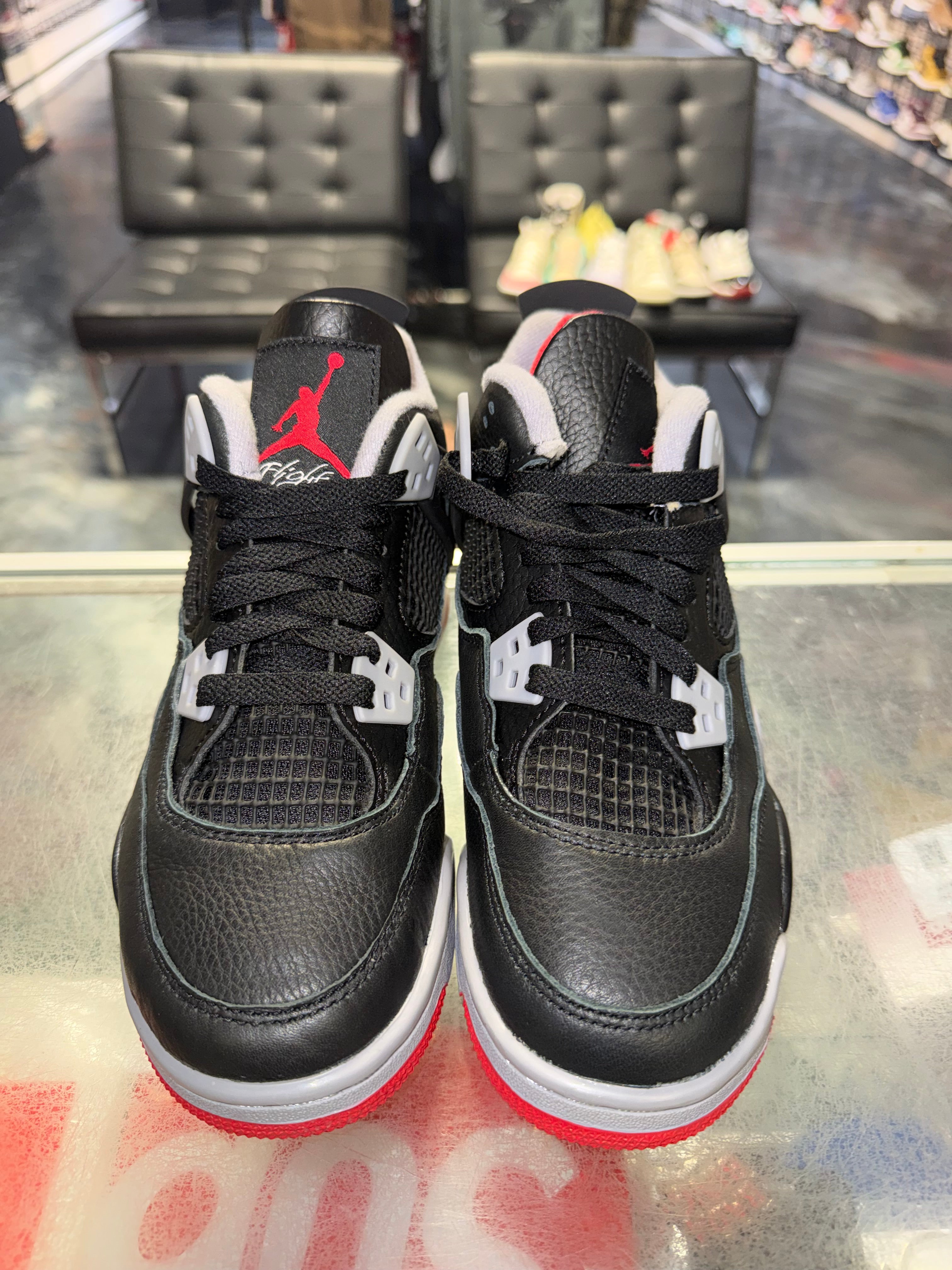 Size 3.5y Air Jordan 4 "Bred Reimagined" Brand New