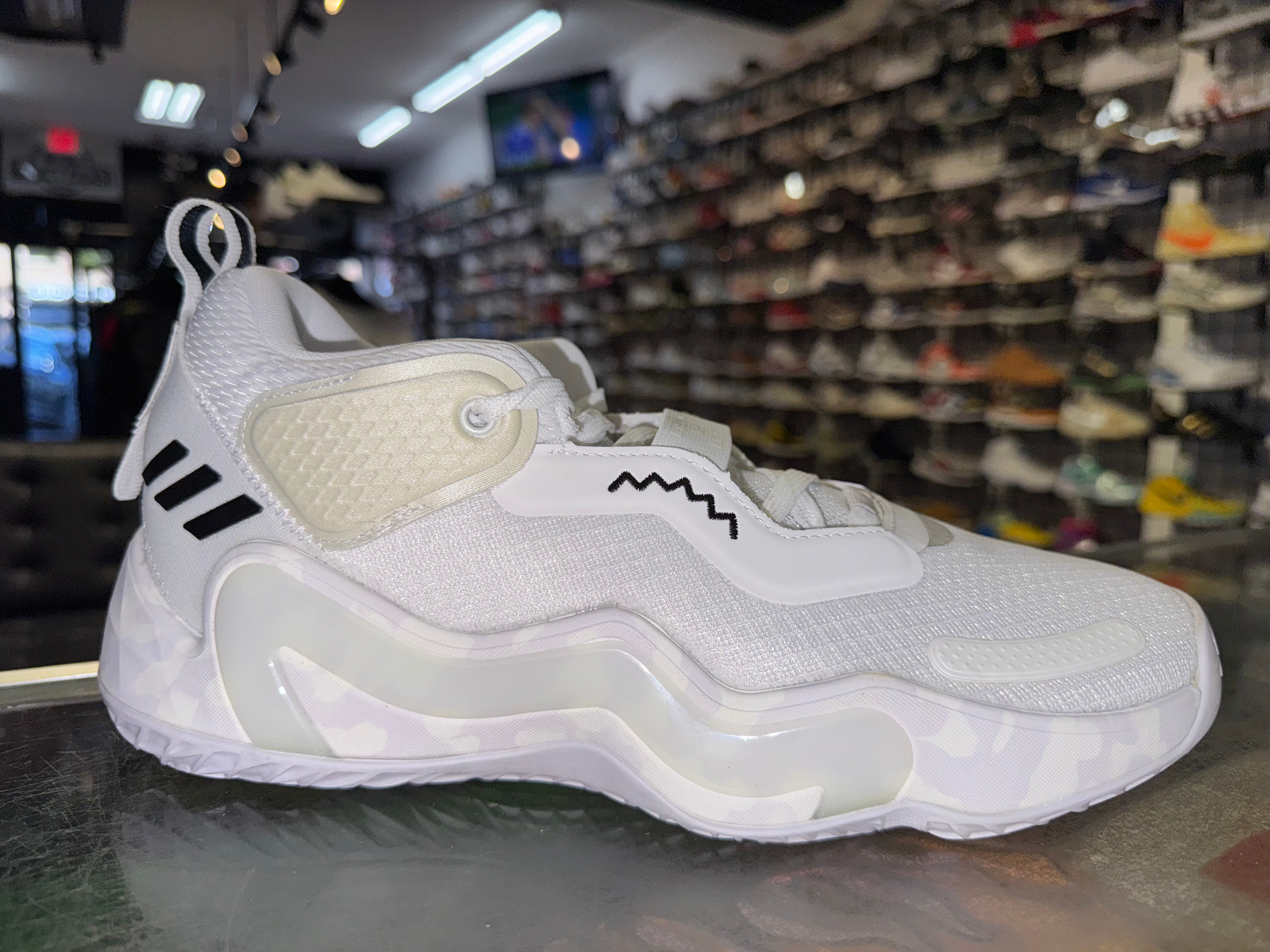 Size 9 Adidas D.O.N. Issue #3 "Cloud White" Brand New