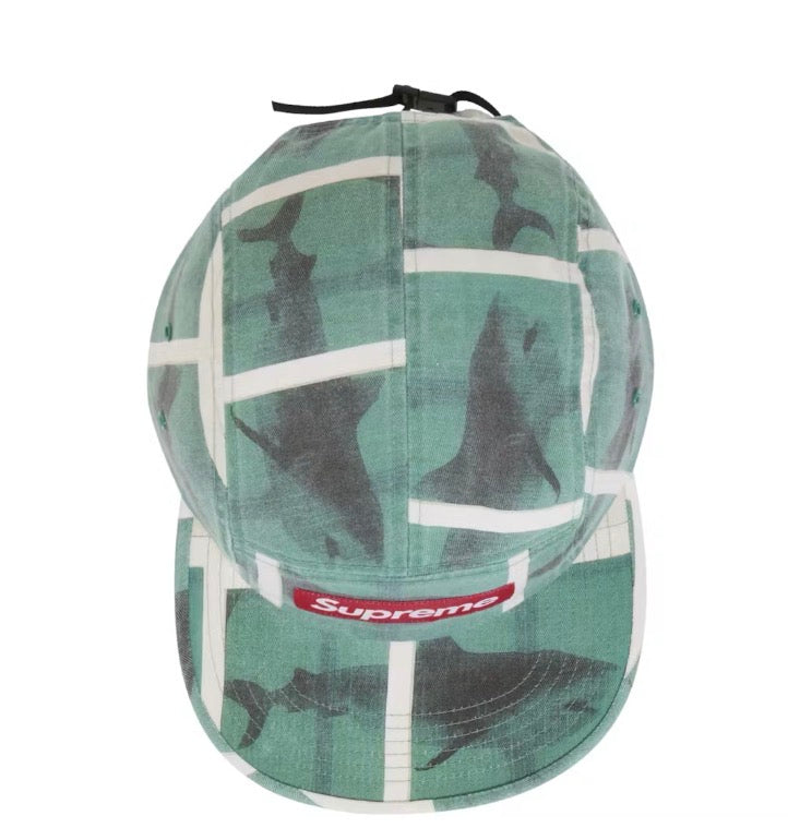 Size OS Supreme Damien Hirst Camp Hat “Shark” Brand New