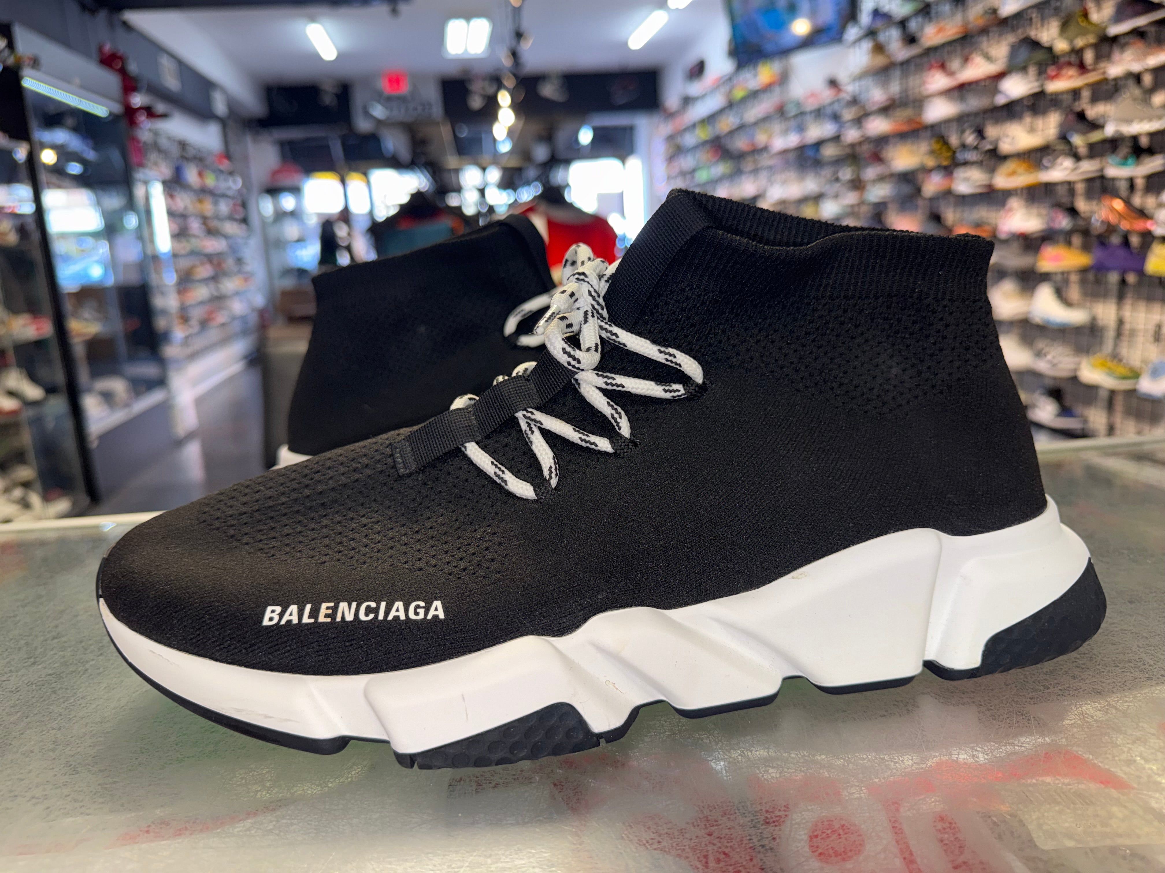 Size 14 (47 EU) Balenciaga Speed Lace-Up "Black Up"