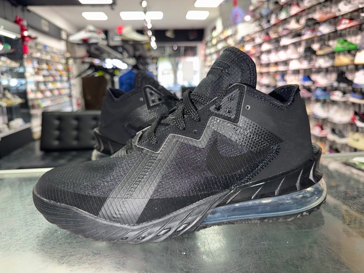 Size 9.5 LeBron 18 Low “Zero Dark 23”