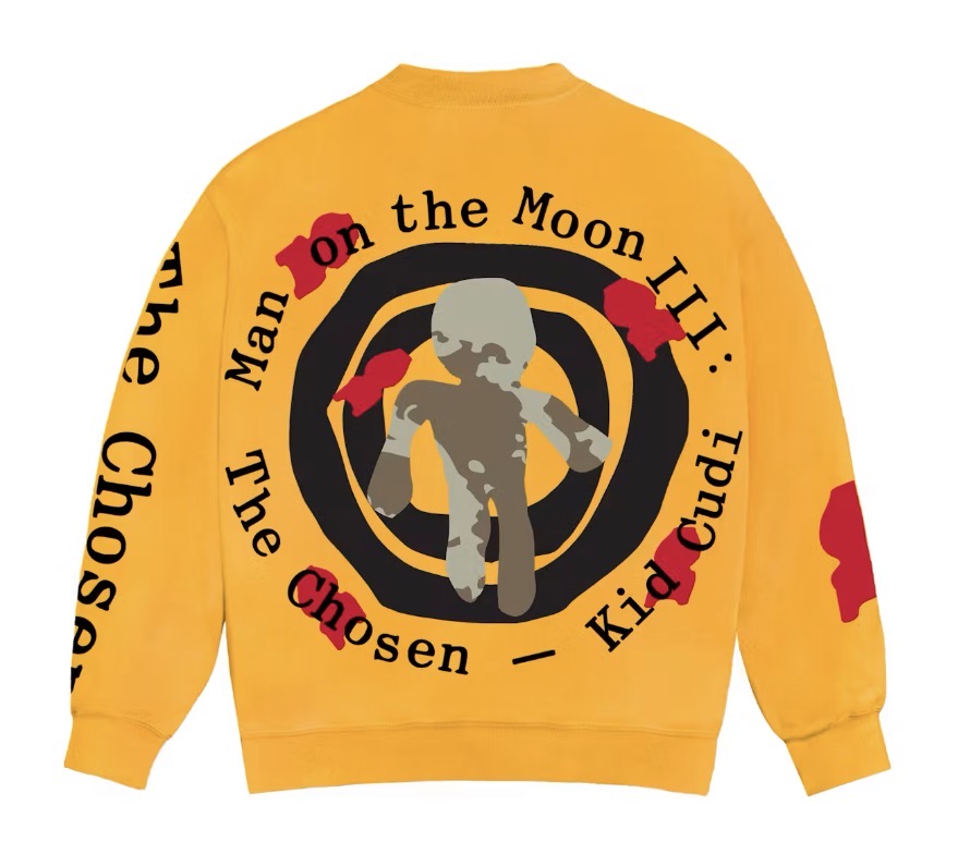 Size L CPFM x Kid Cudi for MOTM Crewneck “Yellow”