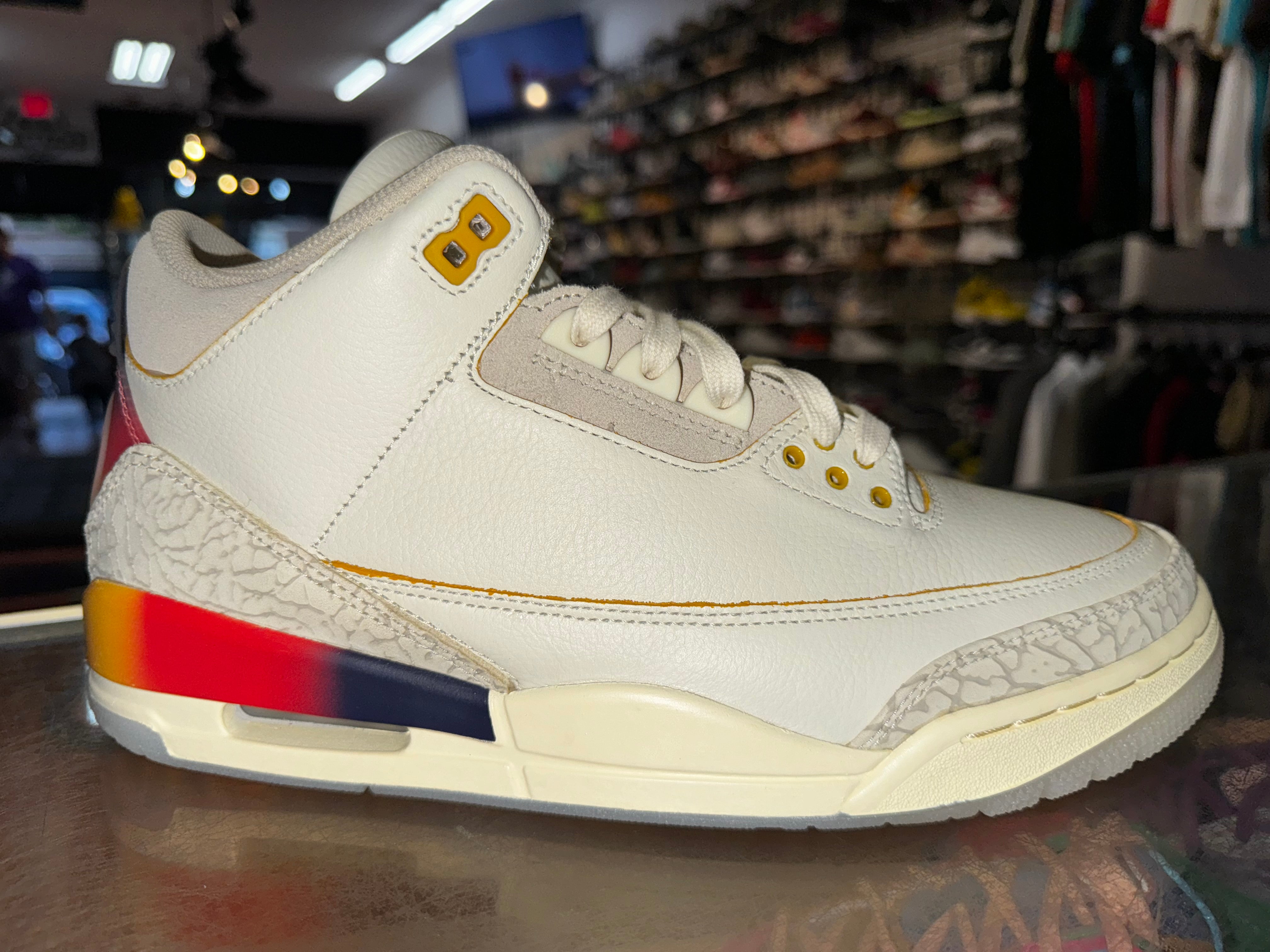 Size 9.5 Air Jordan 3 J Balvin "Medellin Sunset" Brand New