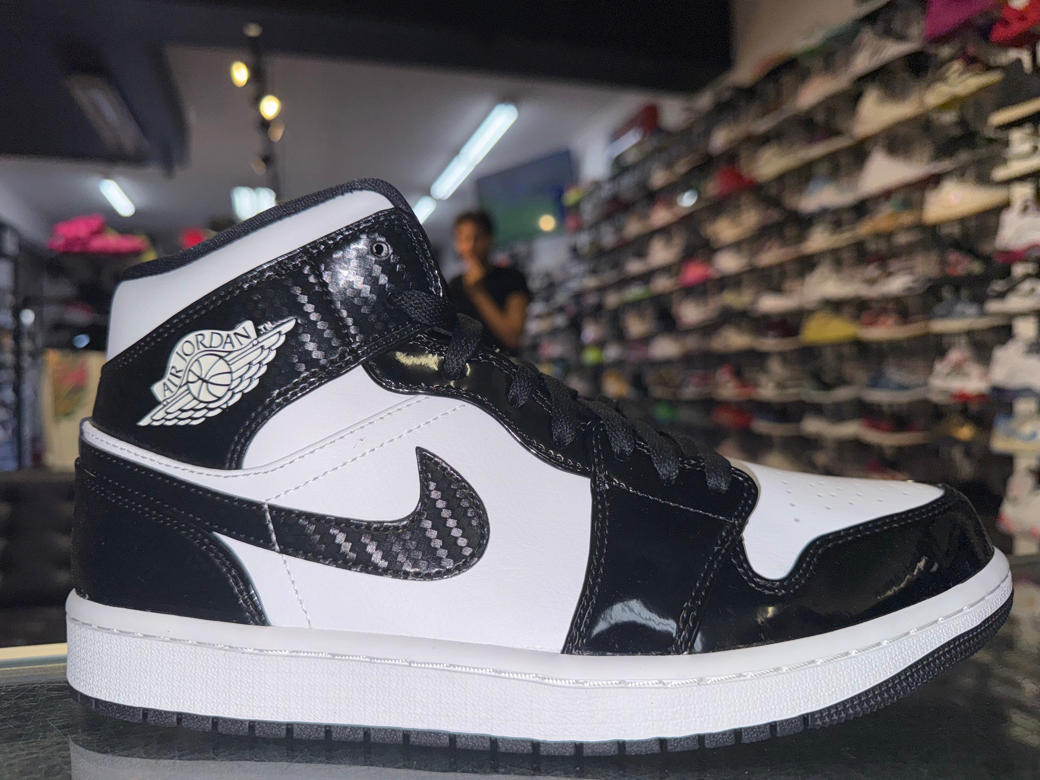 Size 9.5 Air Jordan 1 Mid "Carbon Fiber" Brand New