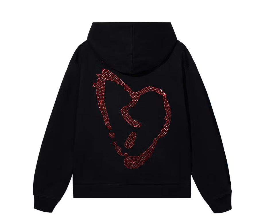 Size XL Revenge x XXXTentacion Bedazzled Hoodie “Black”