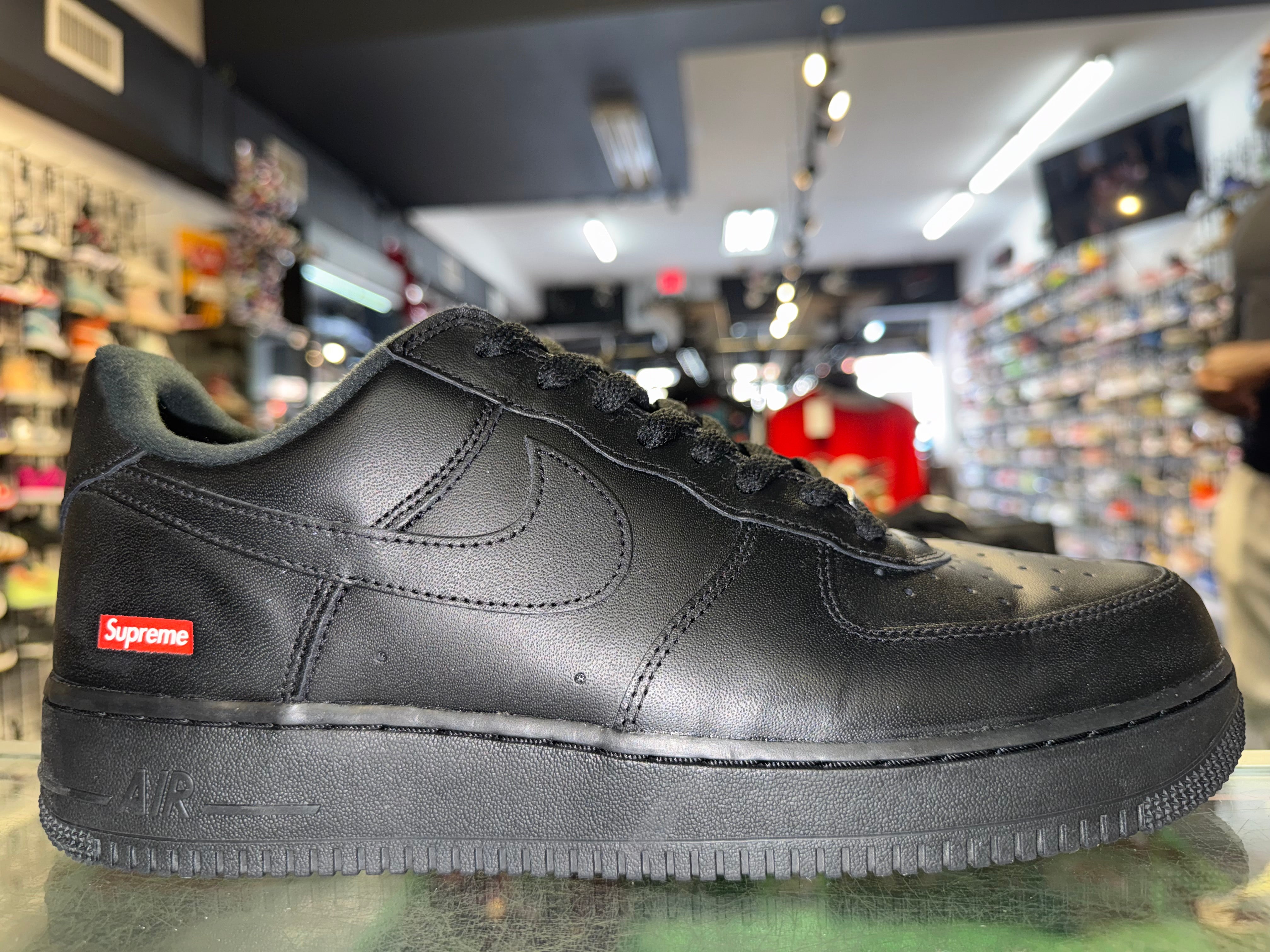 Size 11 Air Force 1 Supreme "Black"