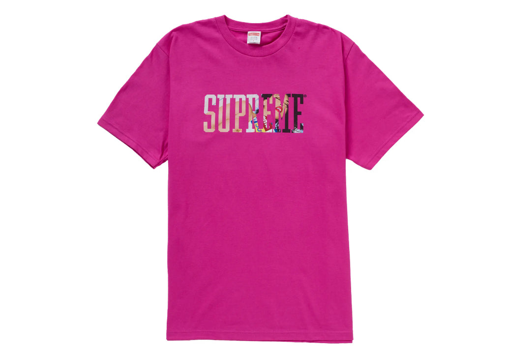 Size M Supreme Collegiate Tee “Magenta” Brand New
