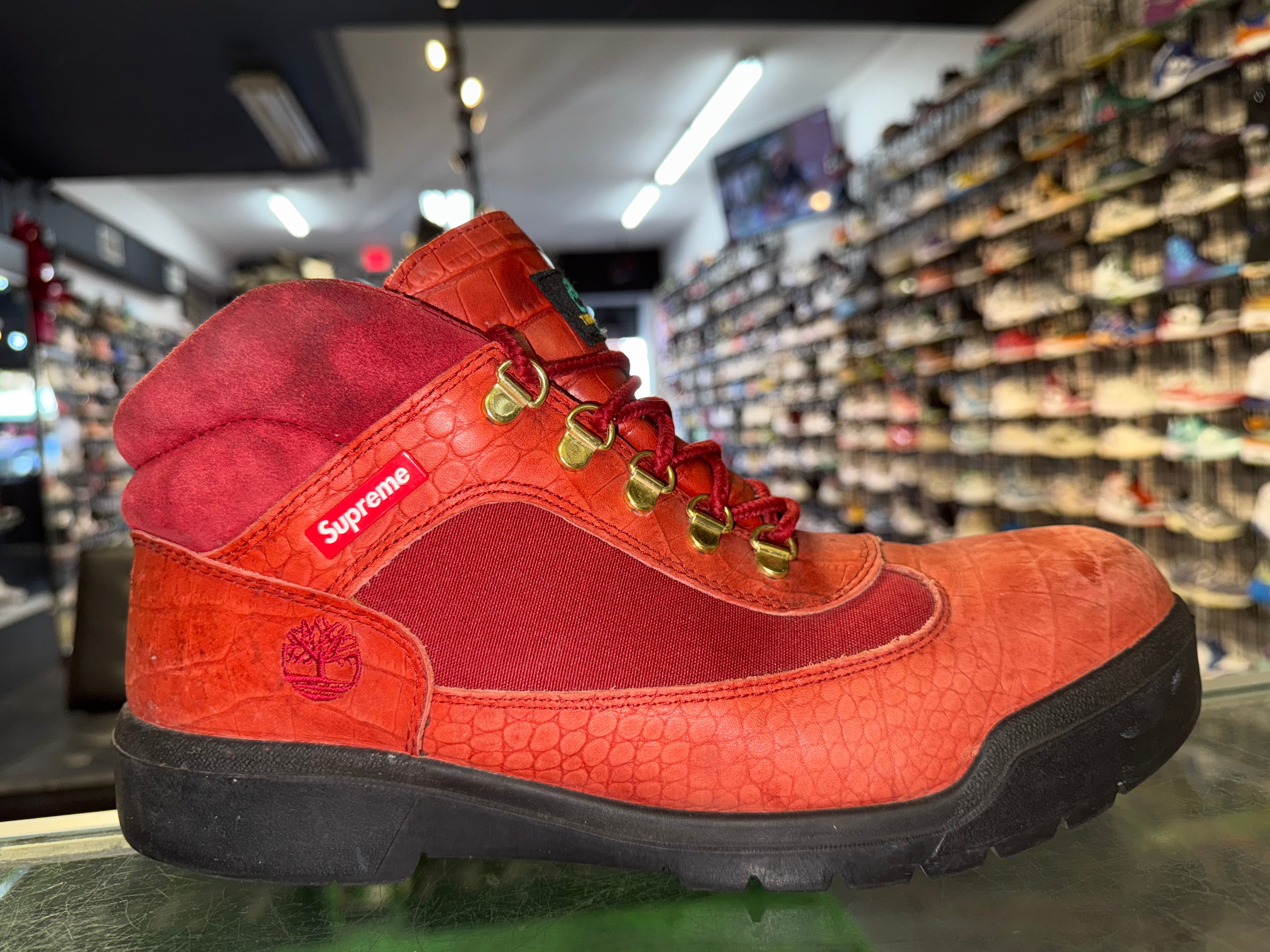 Size 11 Supreme x Timberland Field Boot “Red”
