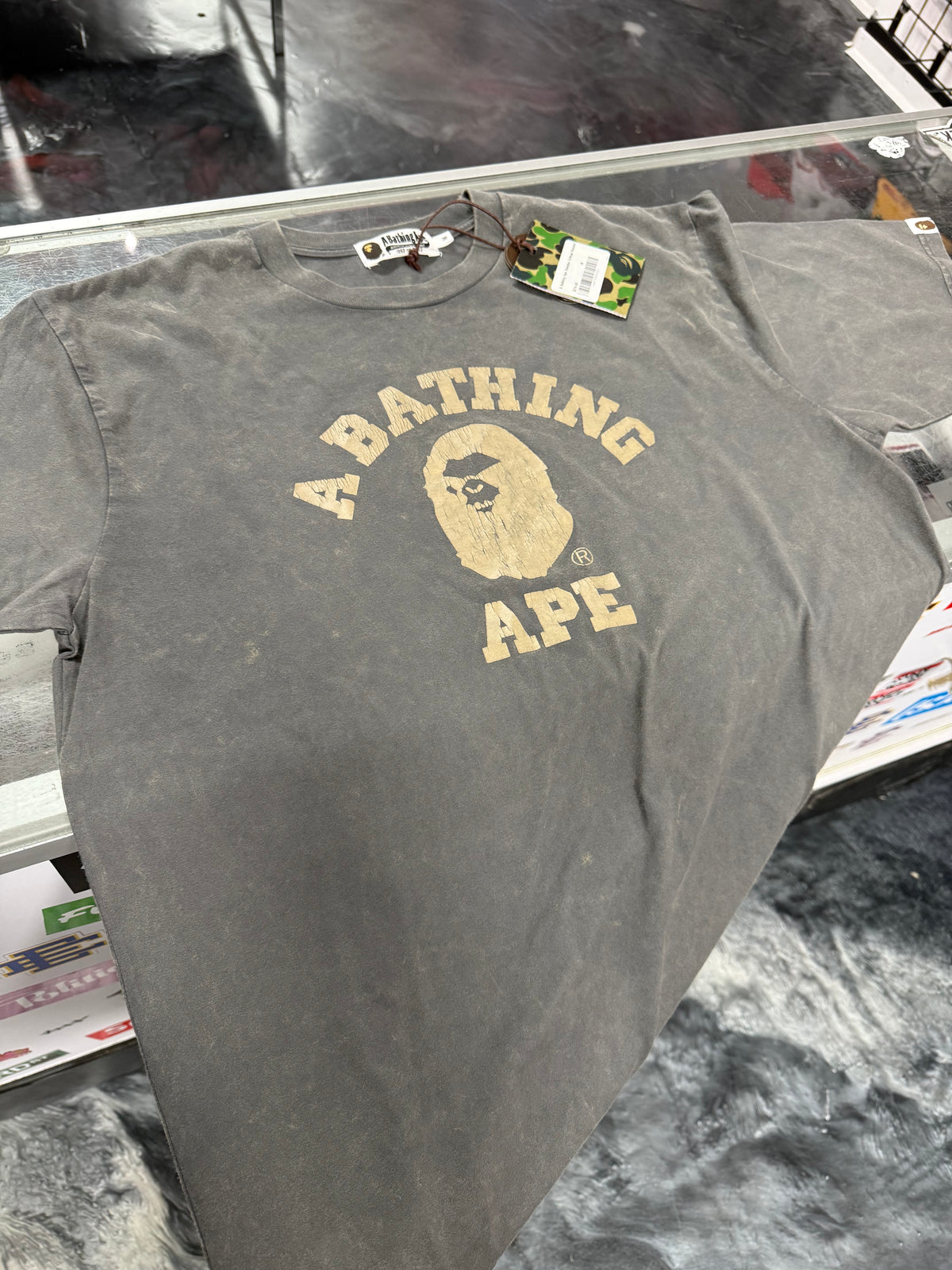 Bape Overdyed Relaxed Fit Tee Grey, new, size M – view 2