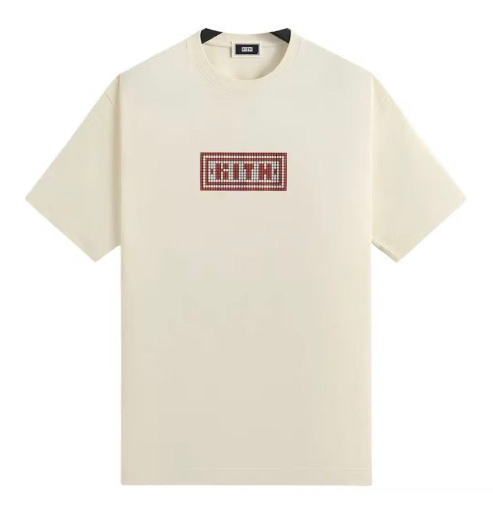 Size L Kith Blossom Logo Tee “Cream” Brand New