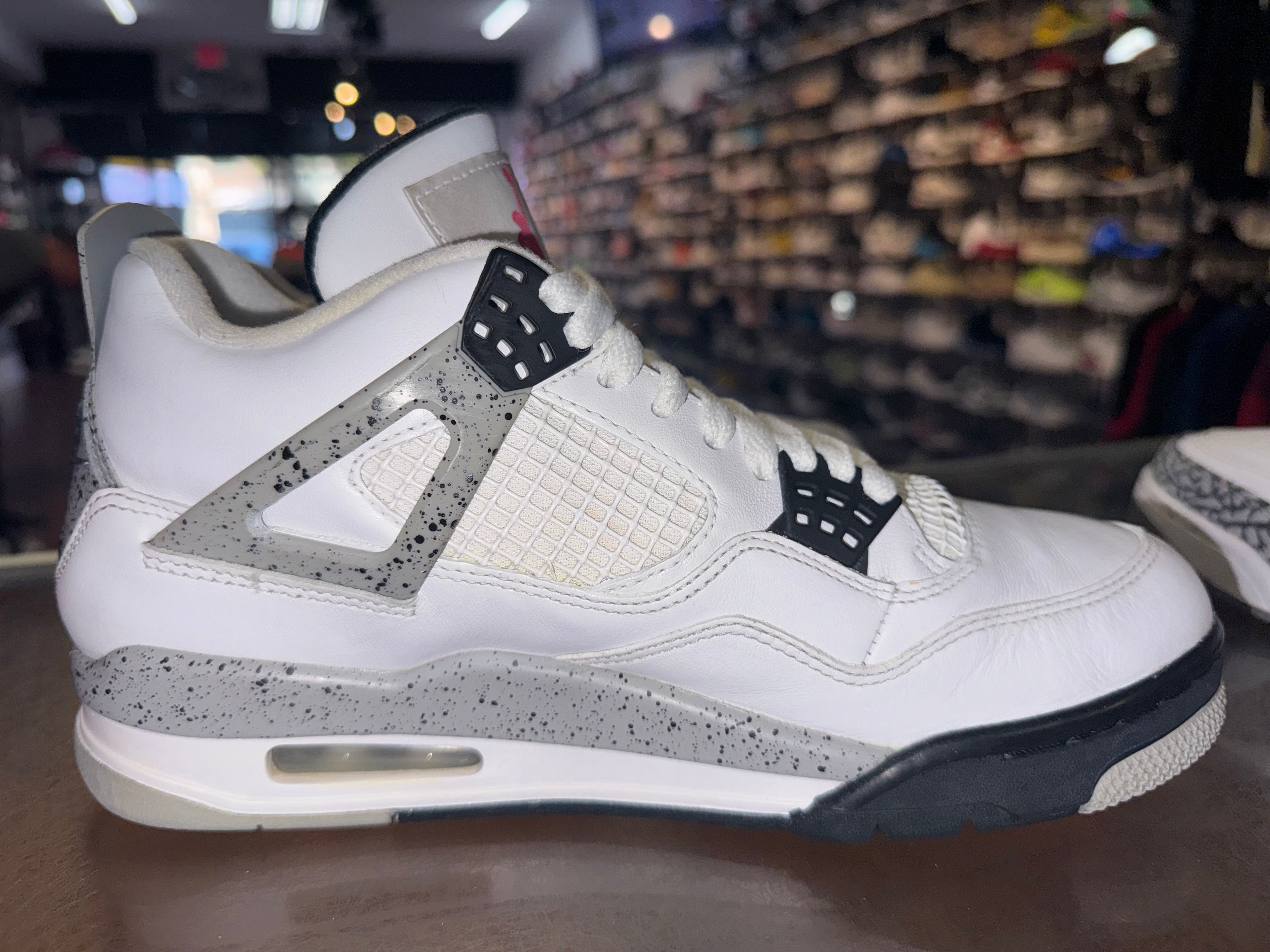 Size 8 Air Jordan 4 "White Cement"