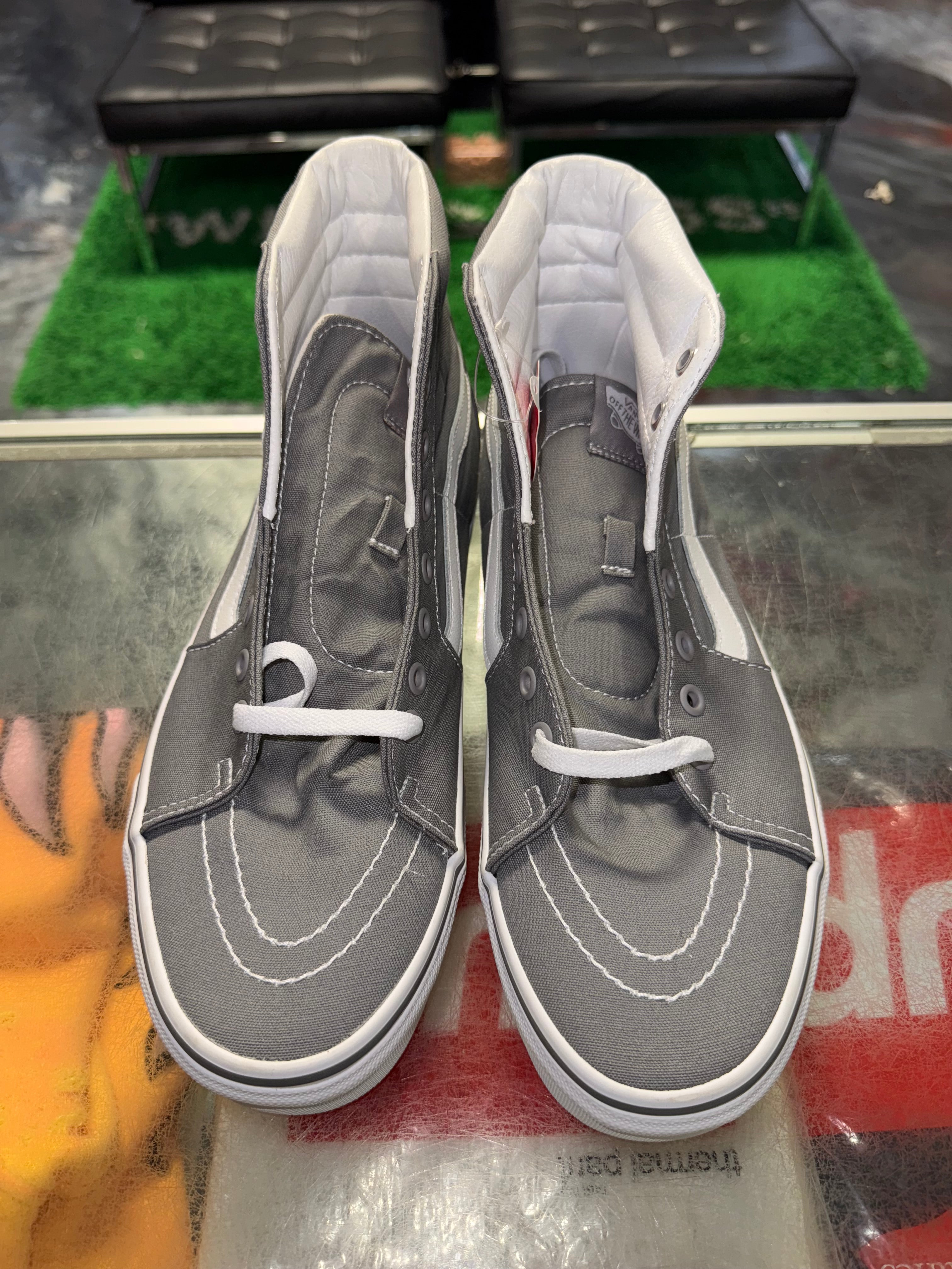 Size 9 Vans Sk8 Hi "Grey" Brand New