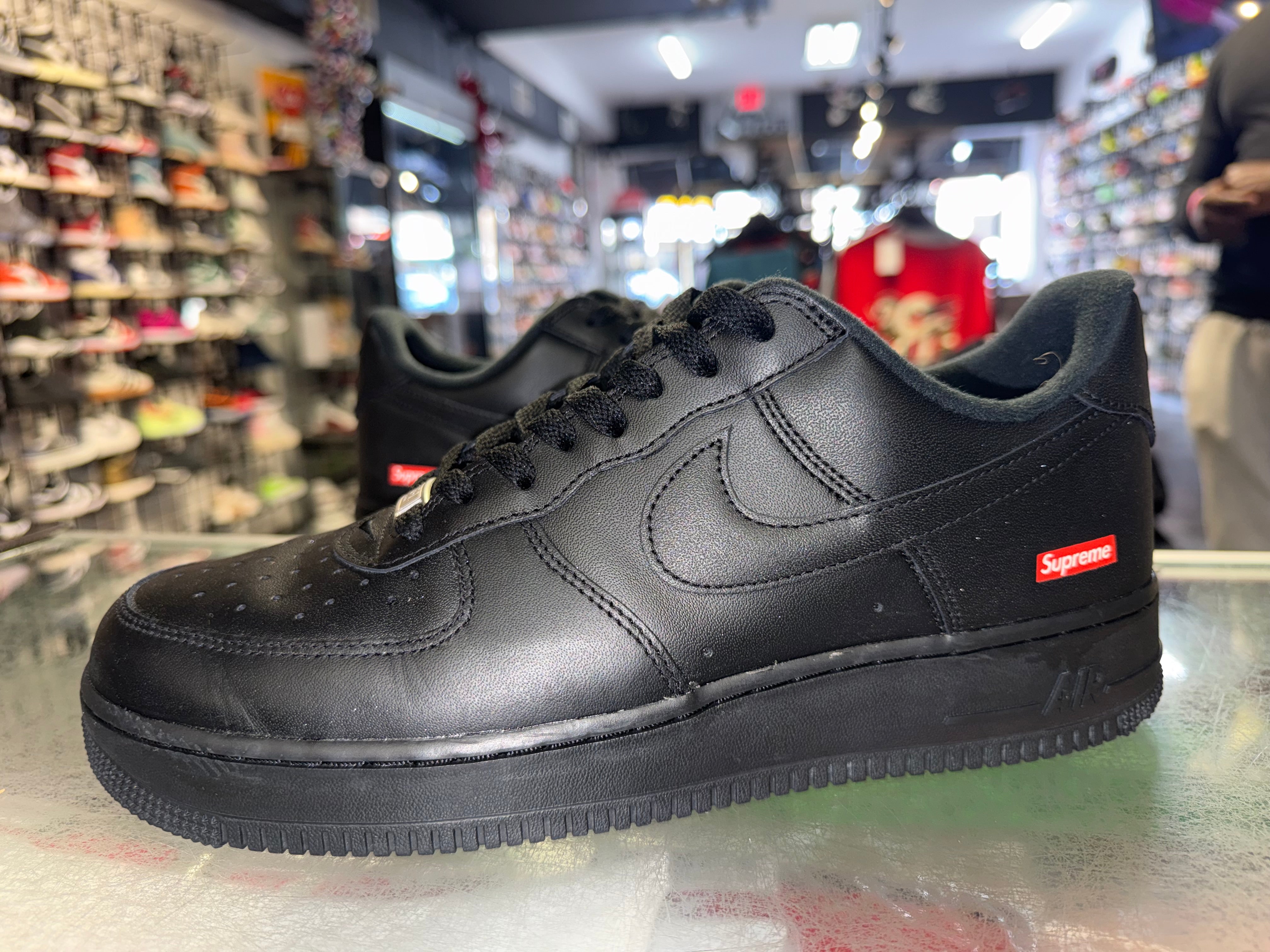 Size 11 Air Force 1 Supreme "Black"