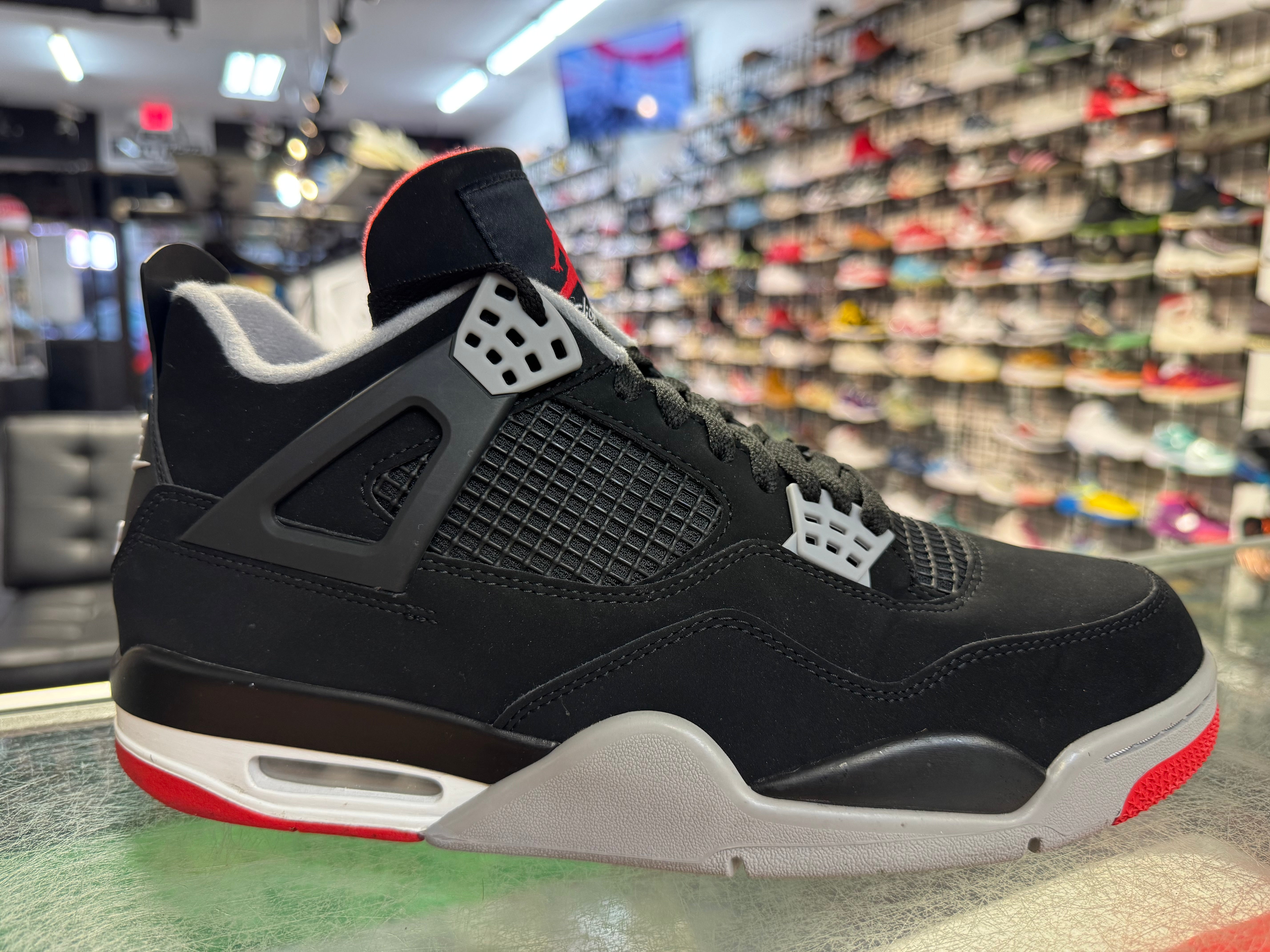 Size 10.5 Air Jordan 4 "Bred" 2019
